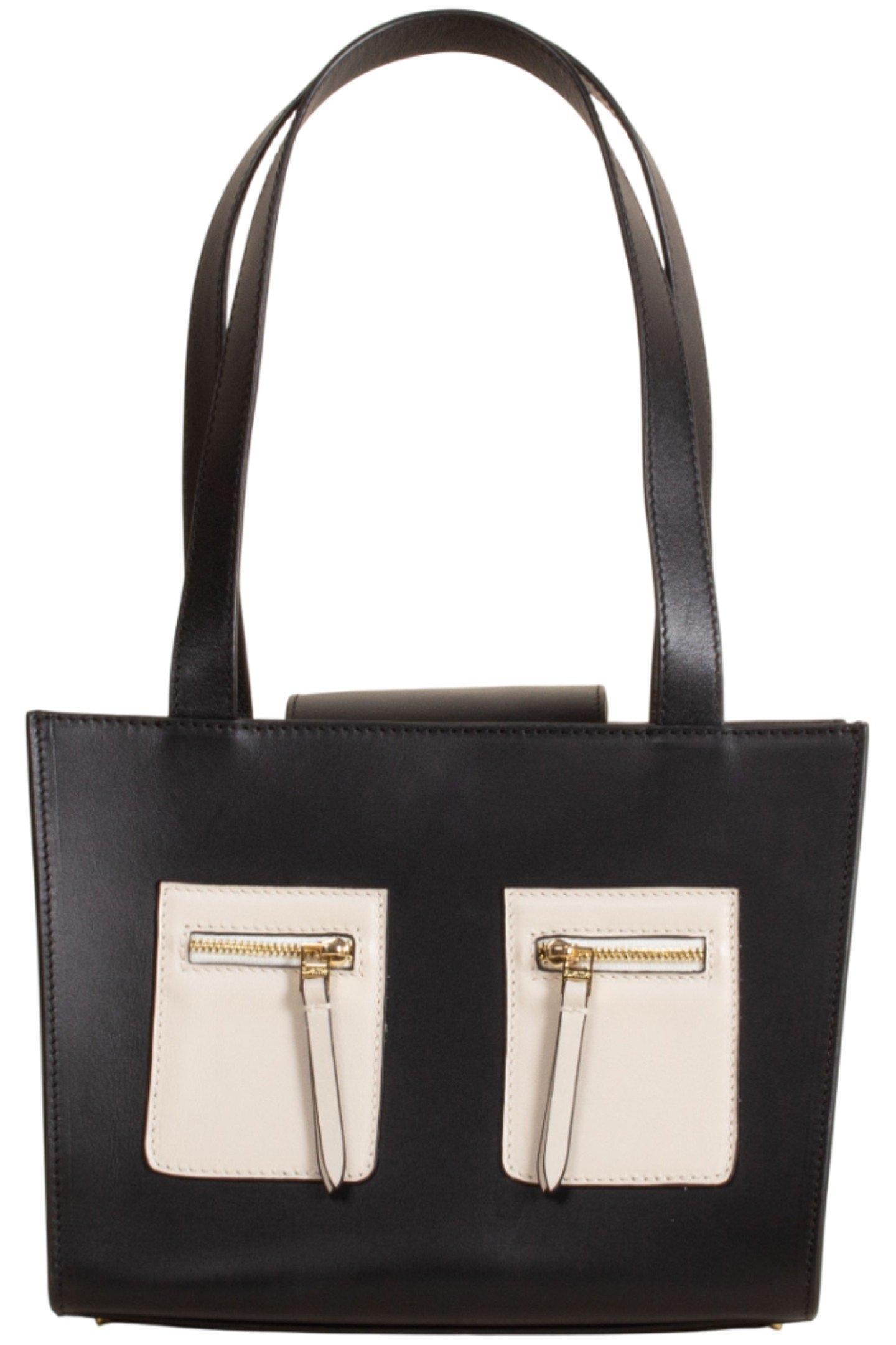 PANDA BAG SMALL LEATHER BLACK/SESAME 1