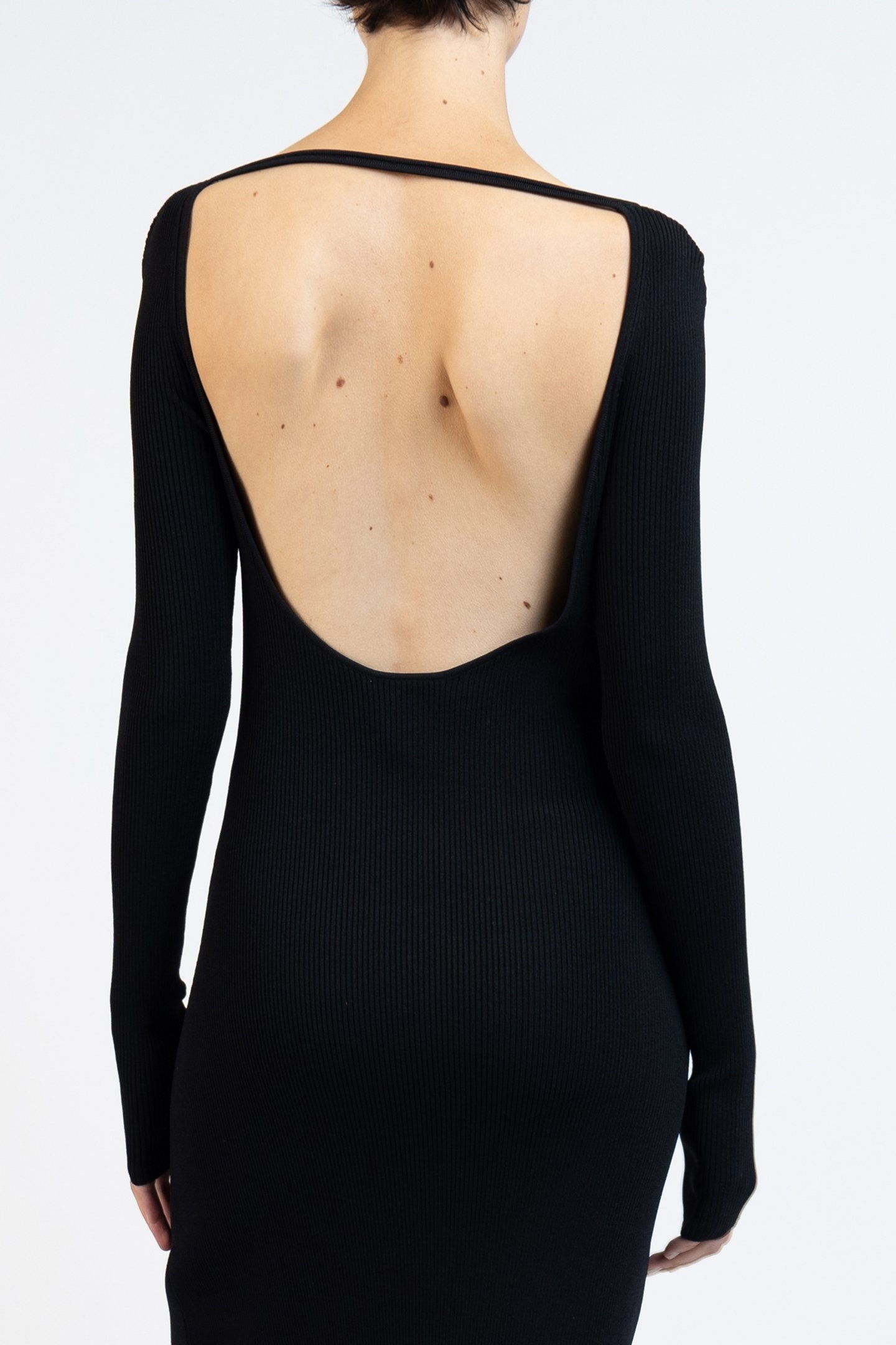 CORSET KNIT DRESS BLACK 4