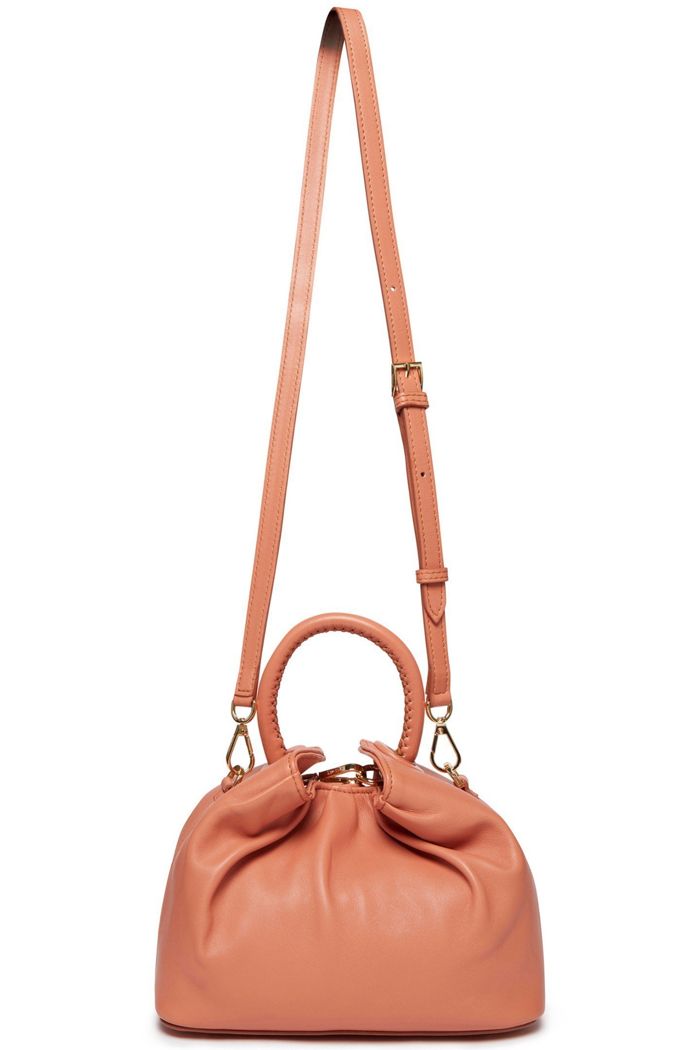 SMALL DUMPLING LEATHER PINK 2