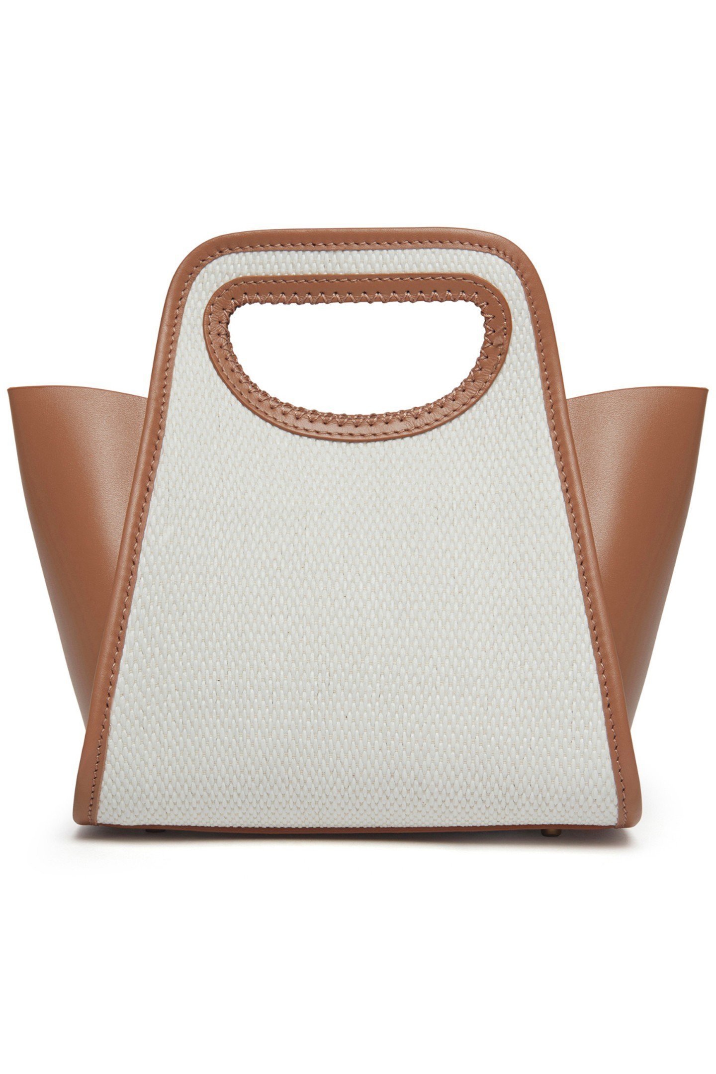 CUPIDON SMALL RAFFIA WHITE/CAMEL 1