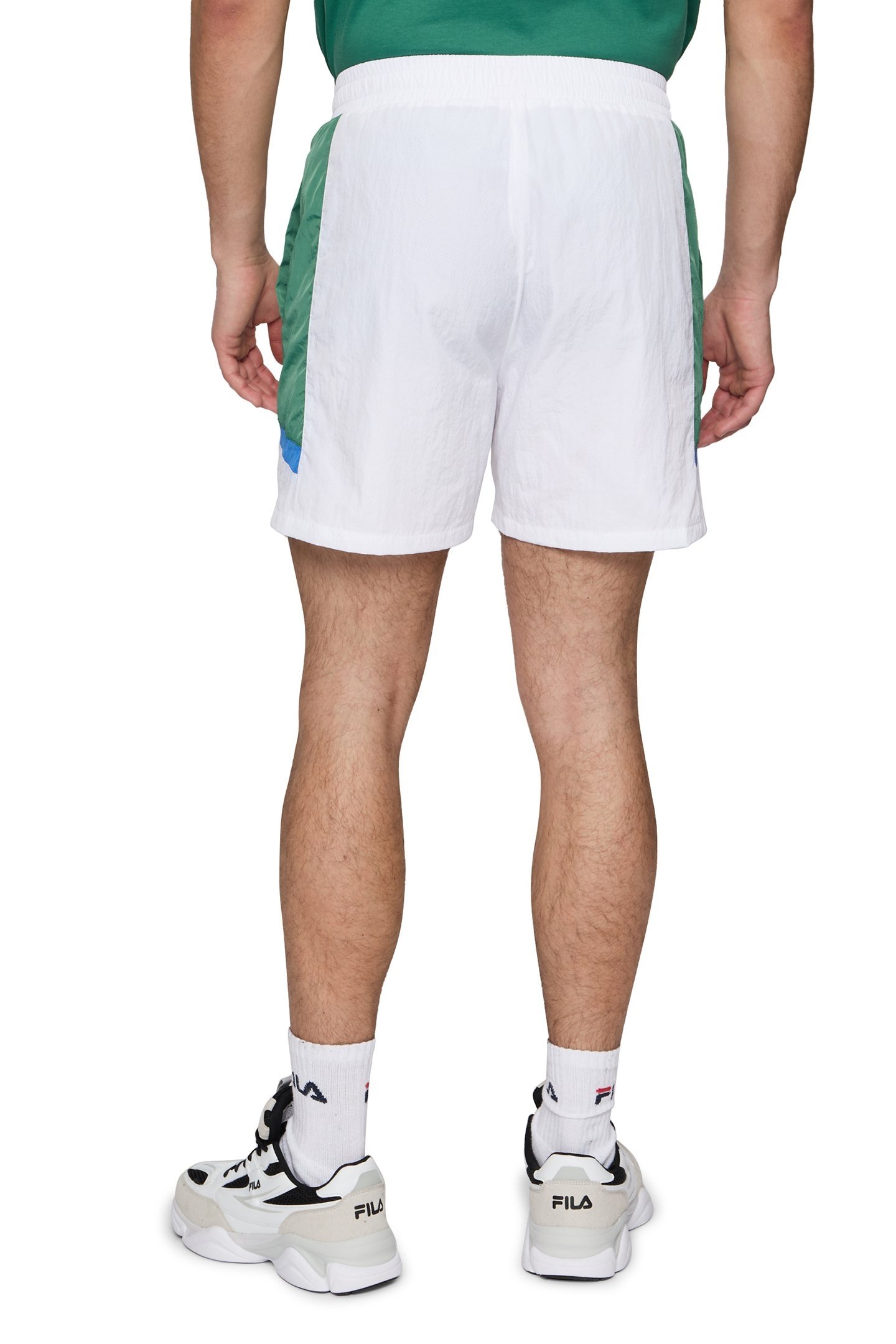 LOCHRISTI LOOSE TRACK SHORTS BRIGHT WHITE-FIR 2