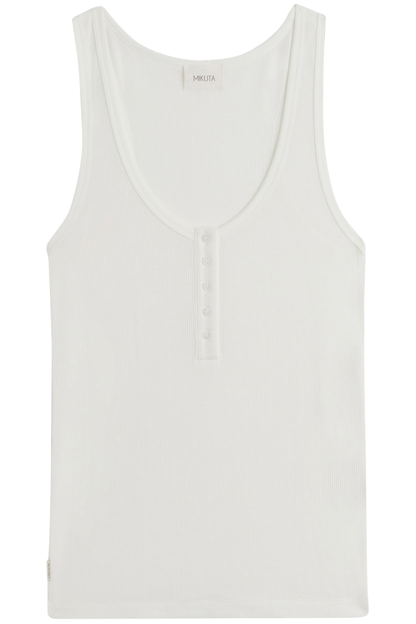 THE WHITE BUTTONED TANK TOP 1