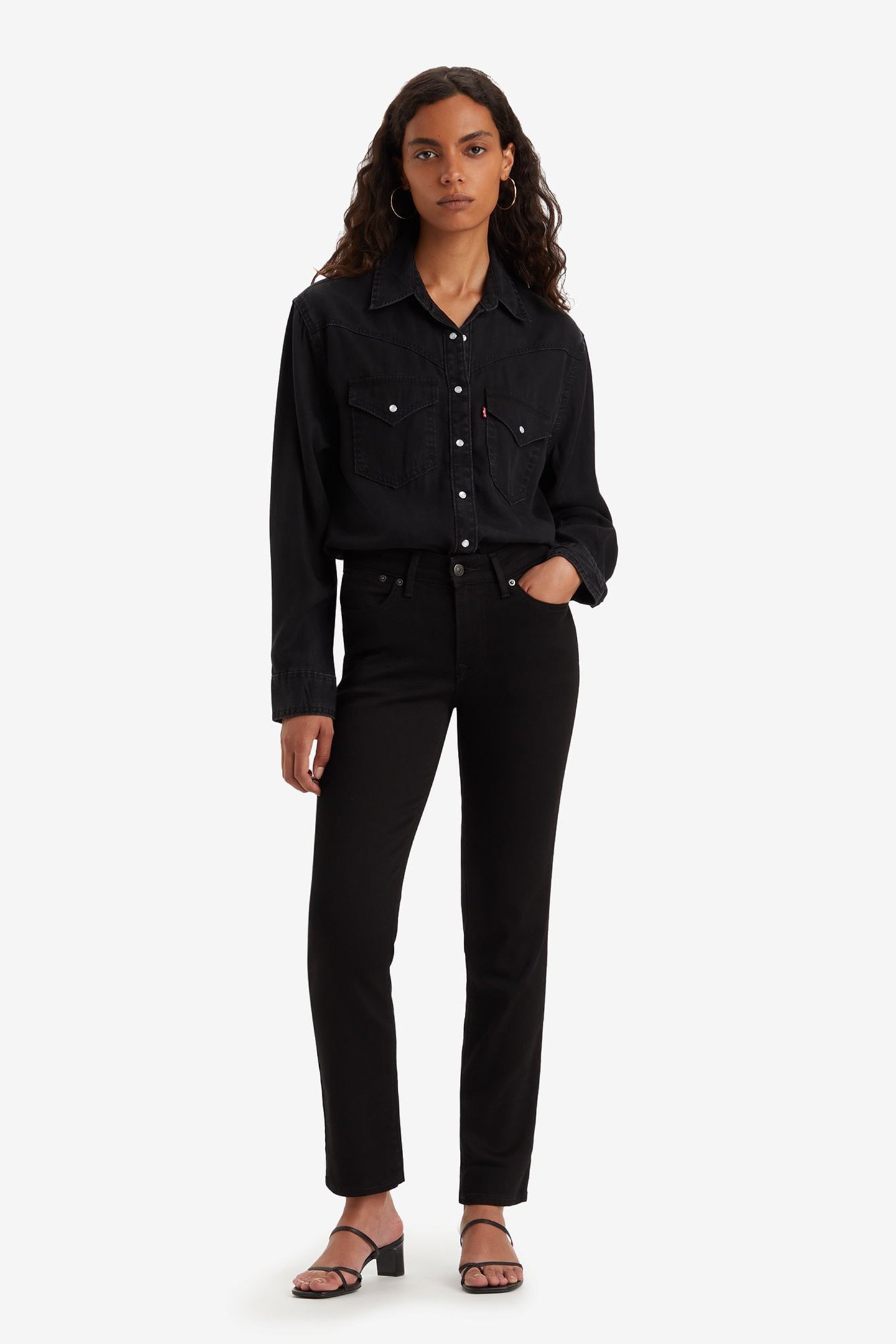 712™ SLIM JEANS BLACK 1