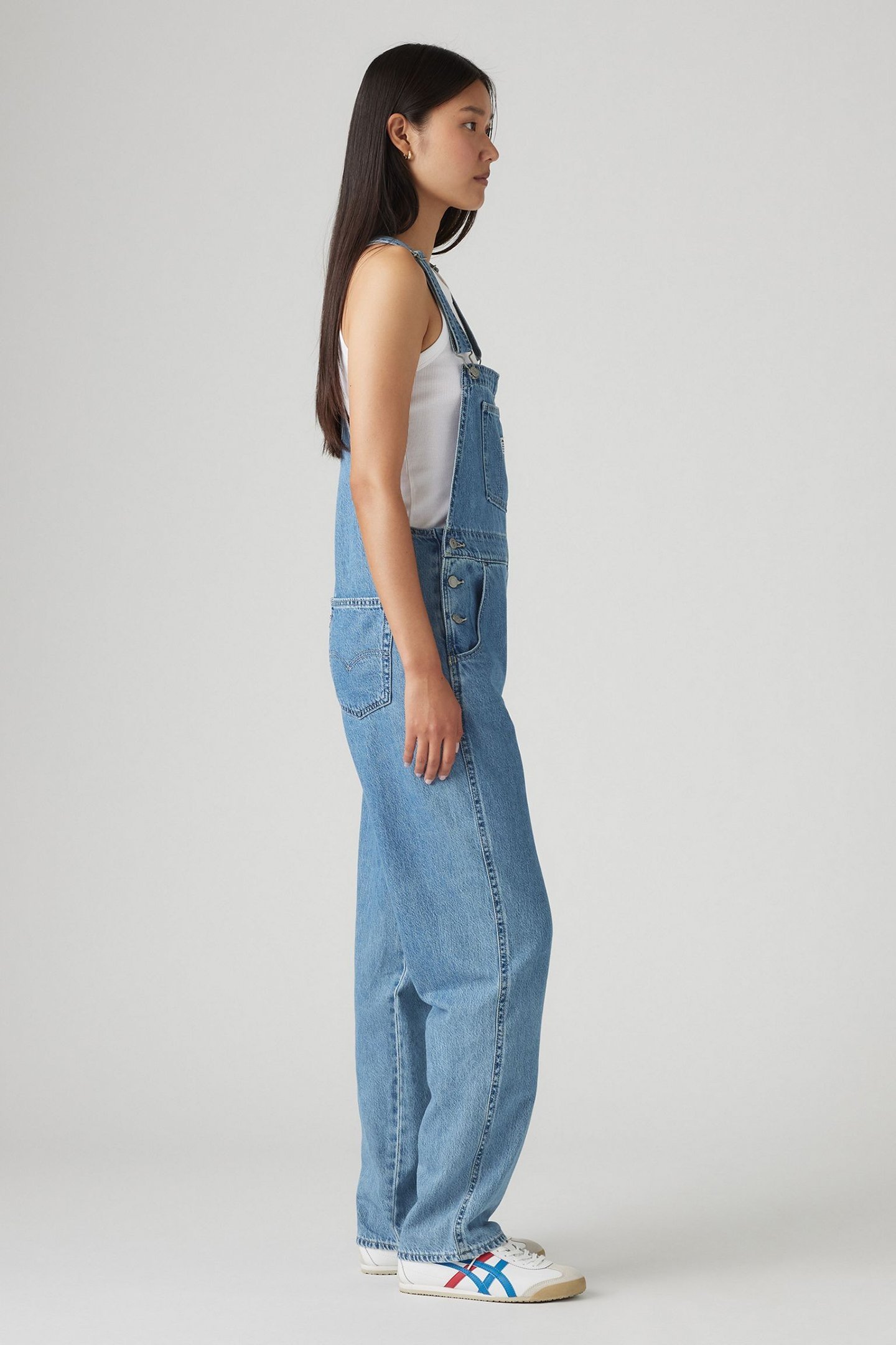 VINTAGE DENIM OVERALLS MED INDIGO 6