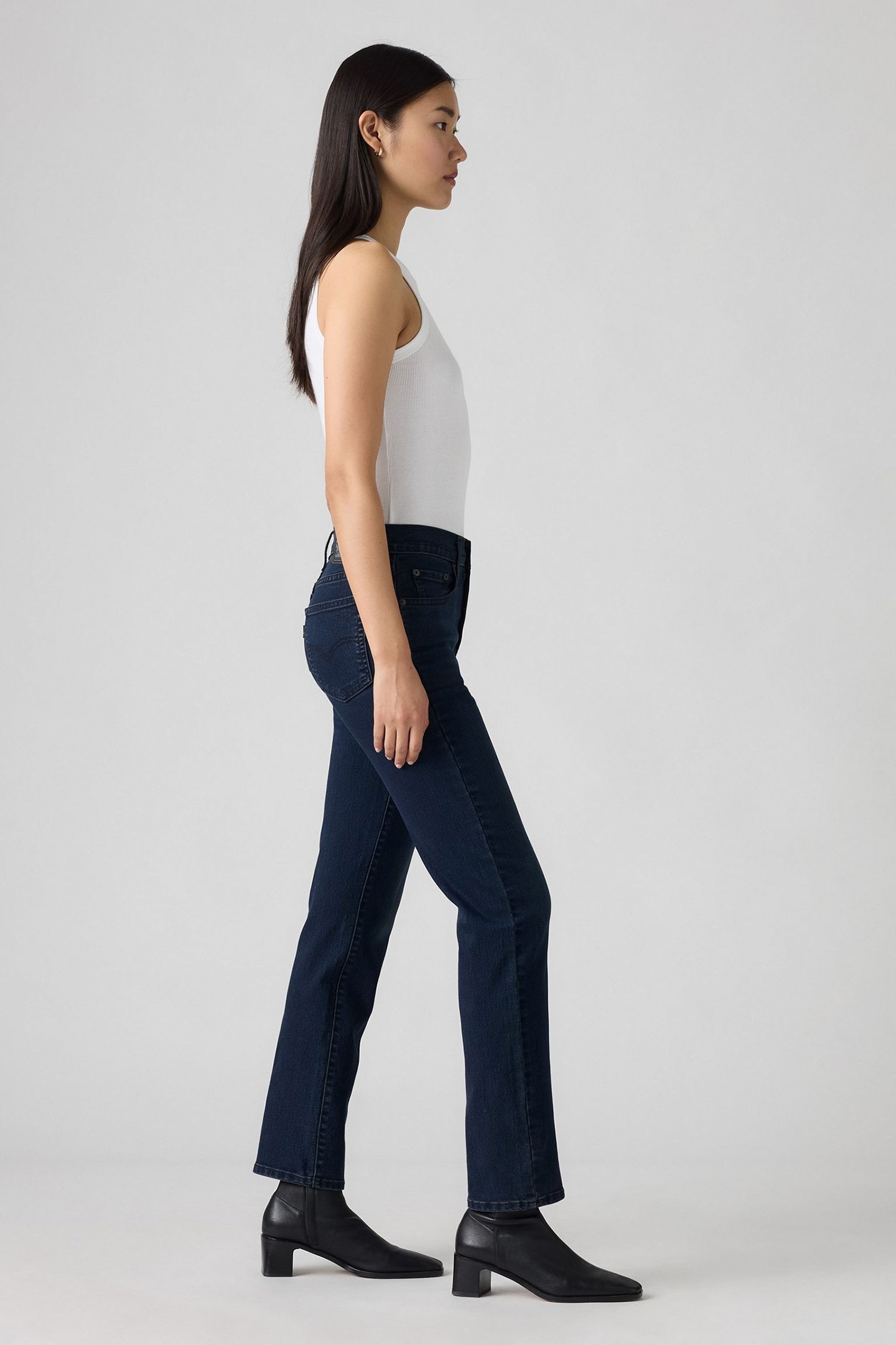 724™ HIGH RISE STRAIGHT JEANS DARK INDIGO 5