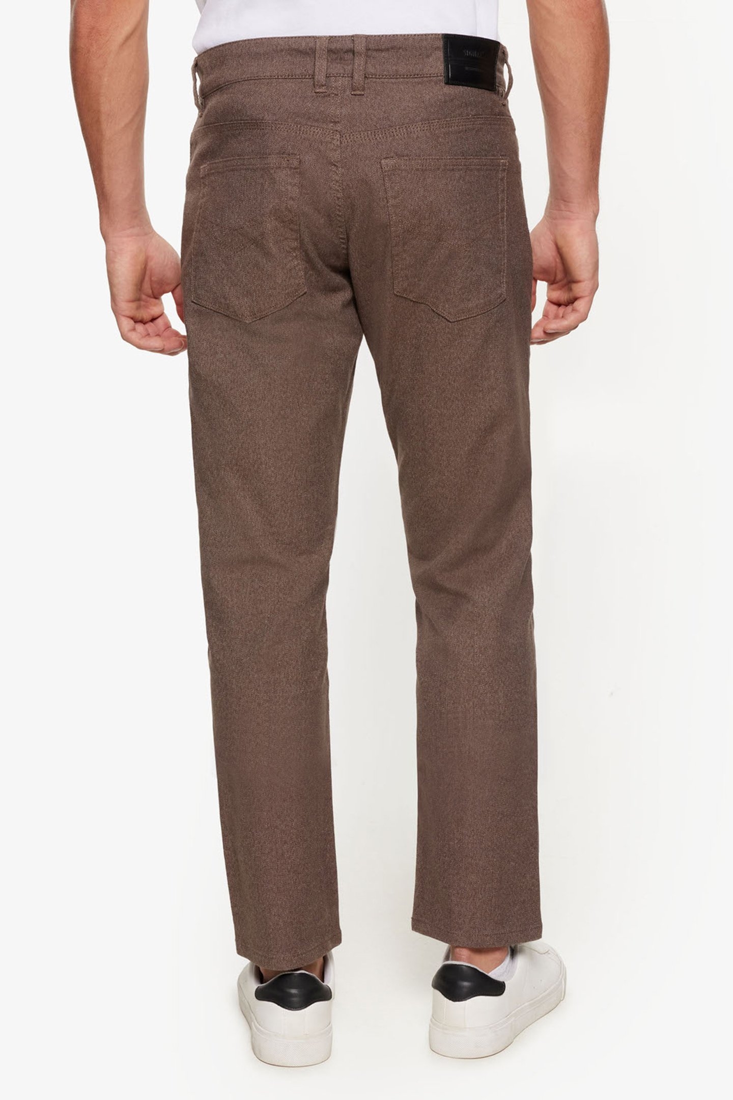 ODAMSI WOOL LOOK PANTS CHOCOLAT B 2
