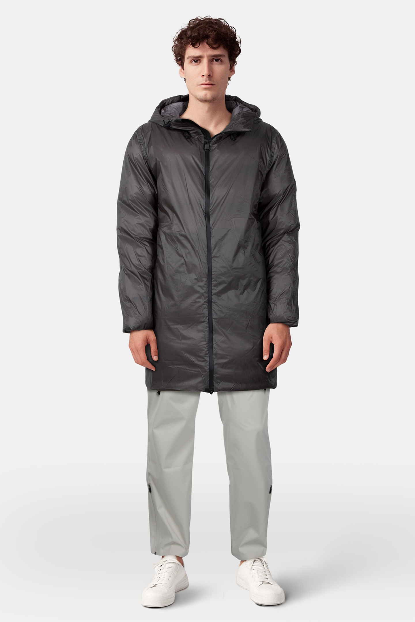 UNISEX KEVO LONG PUFFER JACKET W4T4 GREY 5