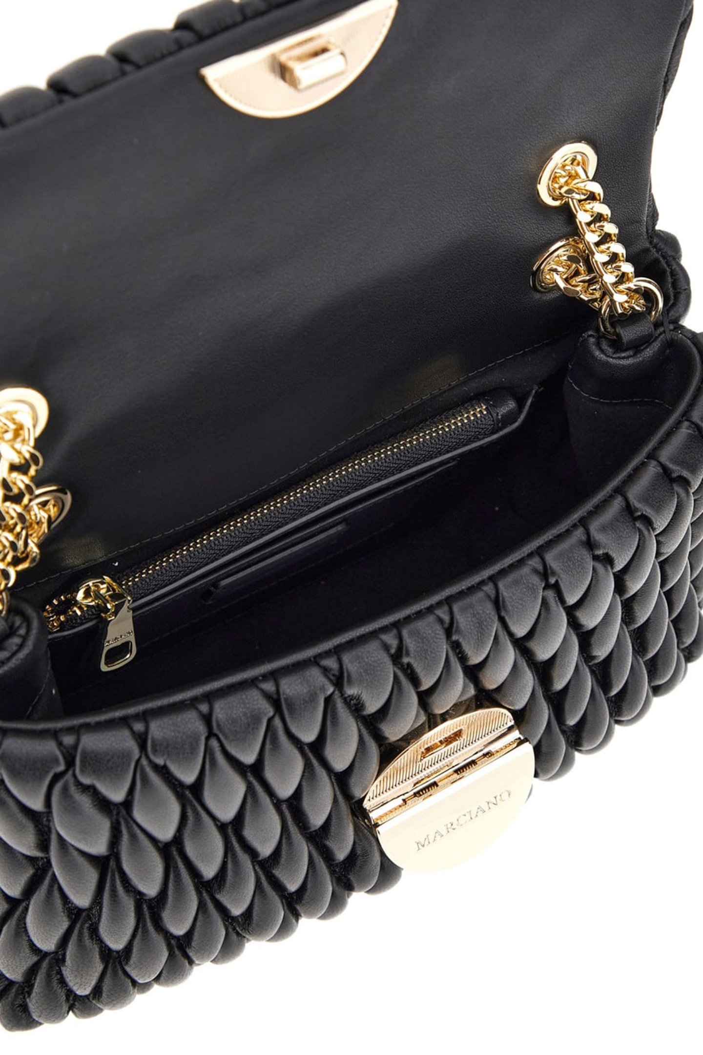 QUILTED CROSSBODY FL JET BLACK A996 3