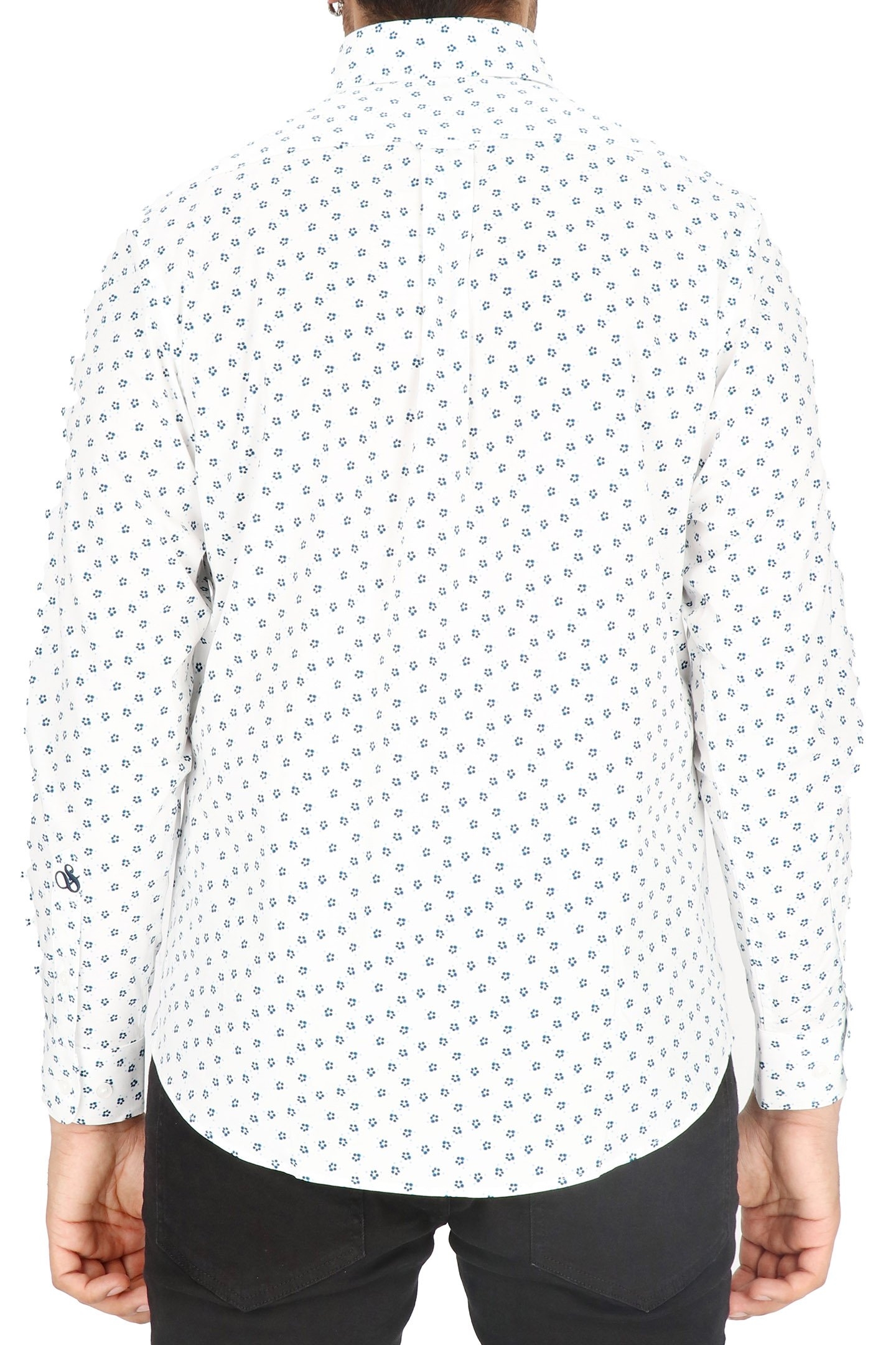 DRESS SHIRT WHITE/NAVY 2