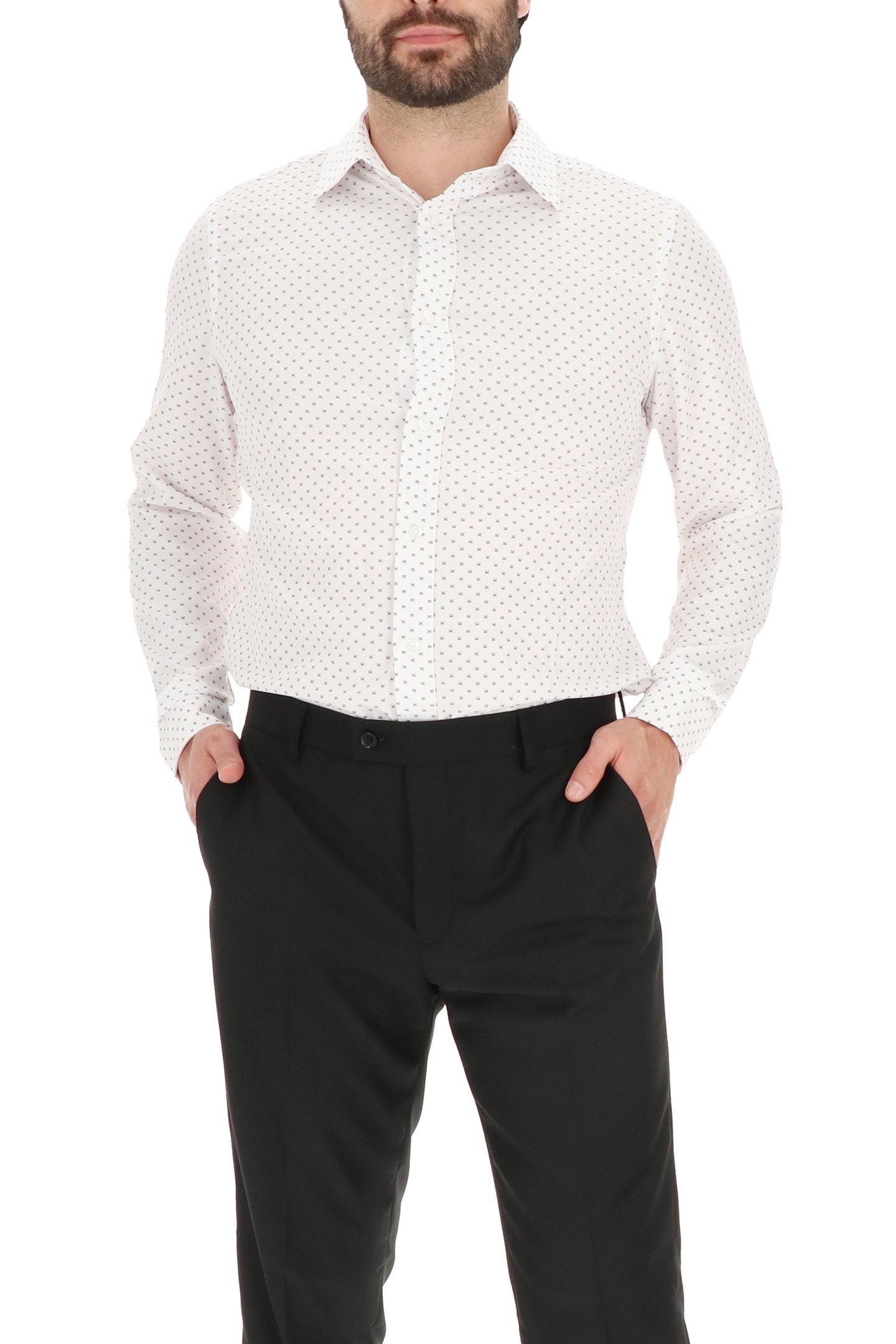 4 WAY STRETCHDRESS SHIRT WHITE 4