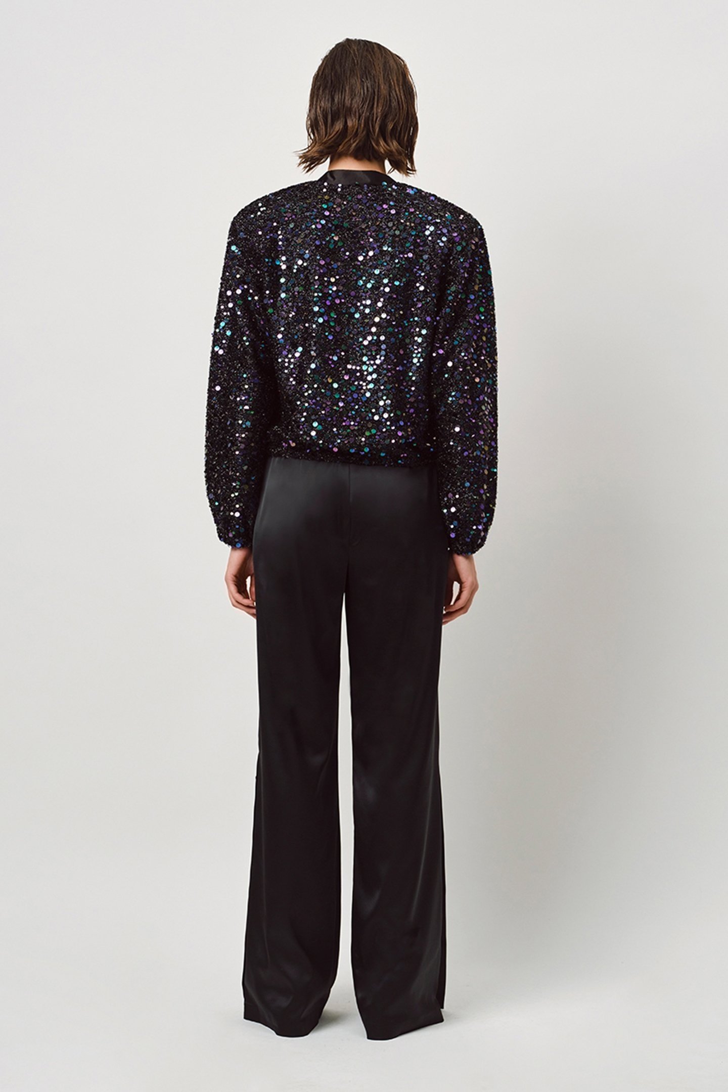 MAISA SEQUINS BLOUSON RAVEN 2