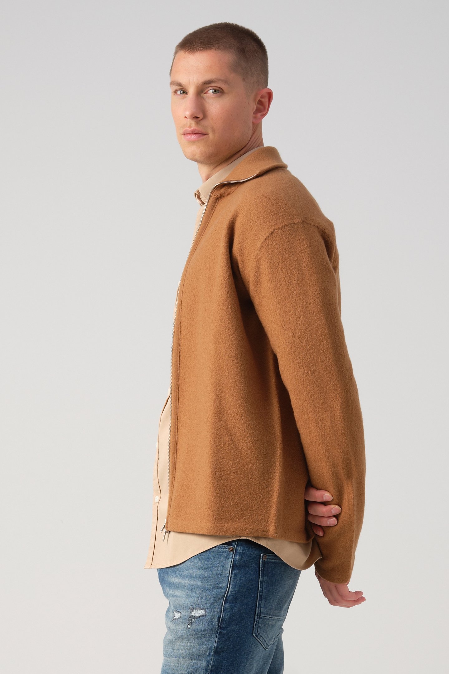 J.C. RAGS RANDY VEST TOASTED COCONUT 4