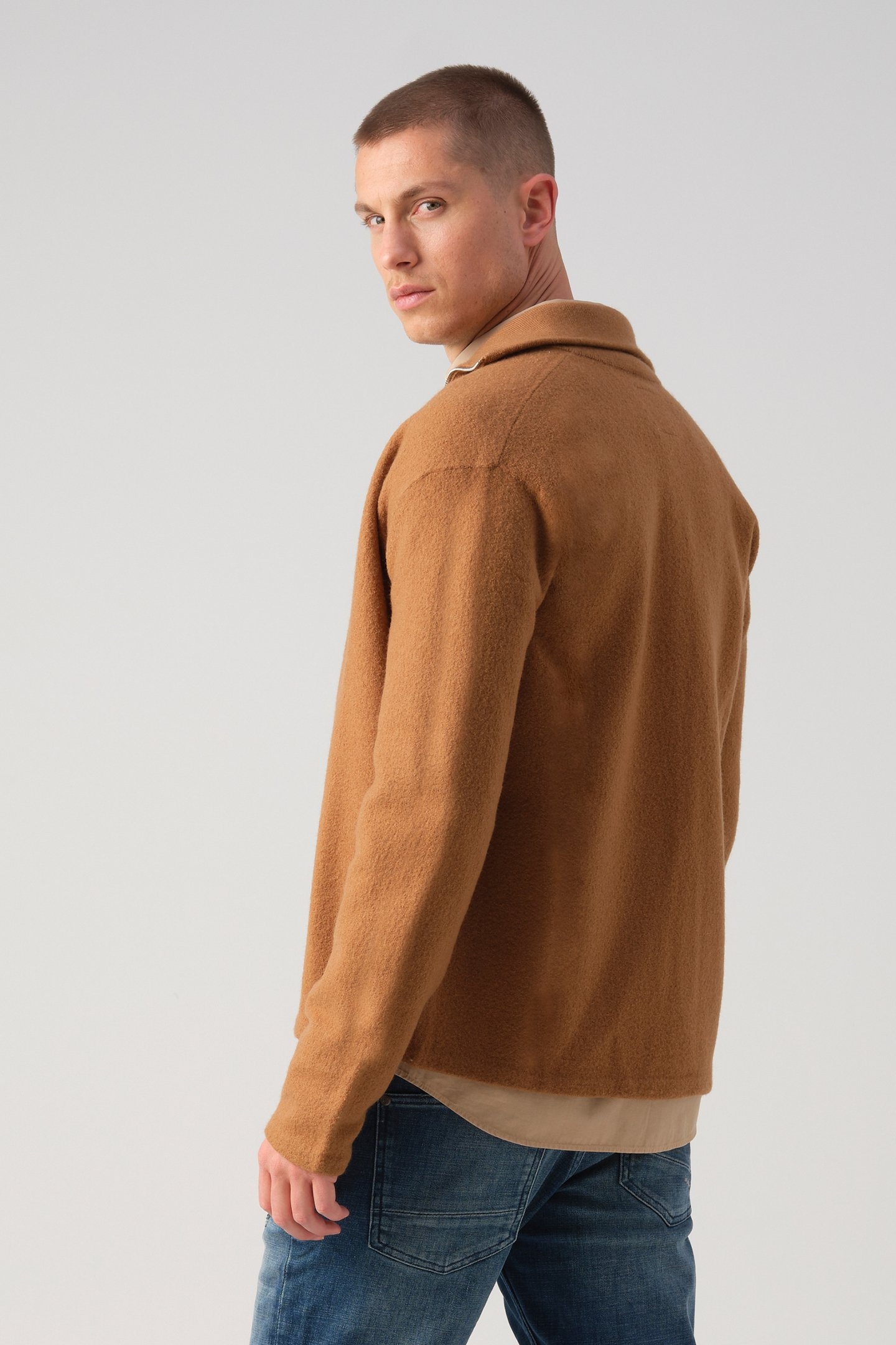 J.C. RAGS RANDY VEST TOASTED COCONUT 2