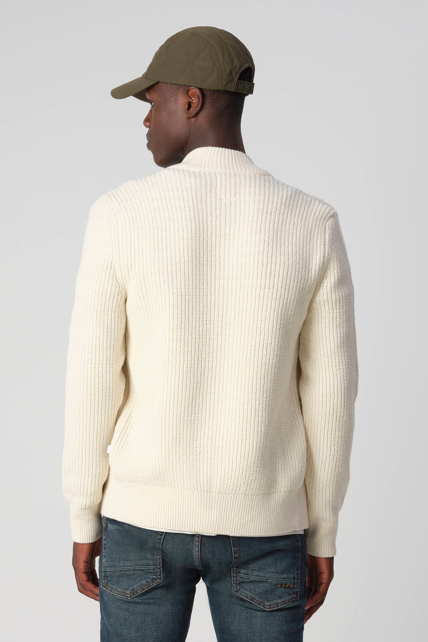 J.C. RAGS REAGAN VEST BLEACHED SAND 2