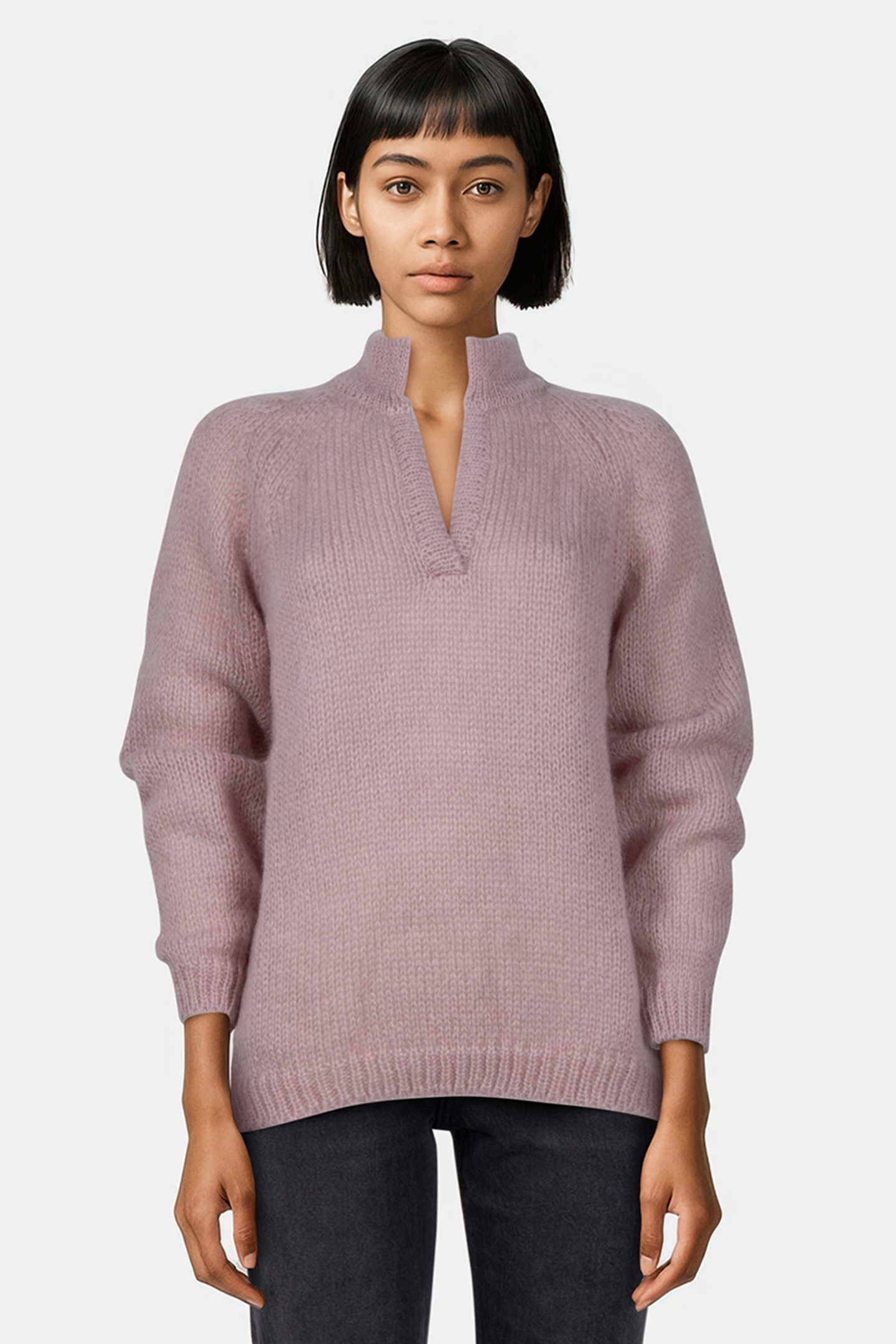 ESTHER PULLOVER DUSTY PINK 1
