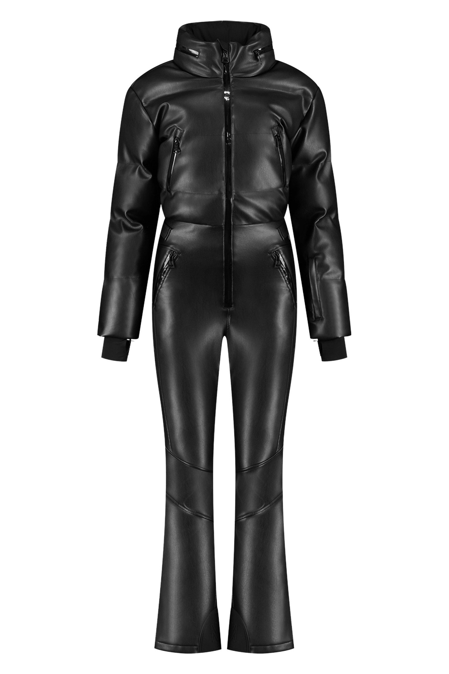 GEMMA PU SKI JUMPSUIT BLACK 2