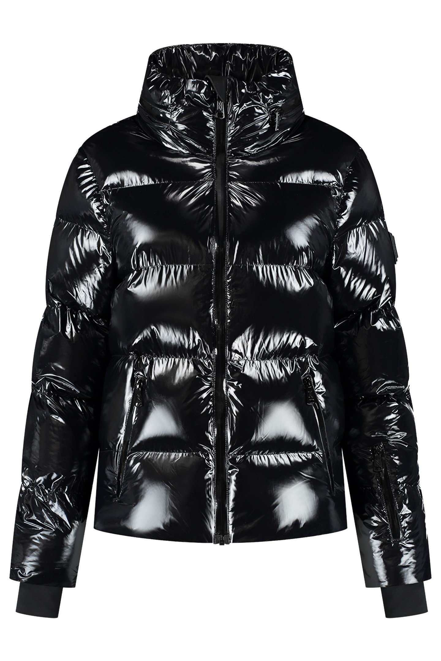 GSTAAD LAQUER SKI JACKET BLACK 1