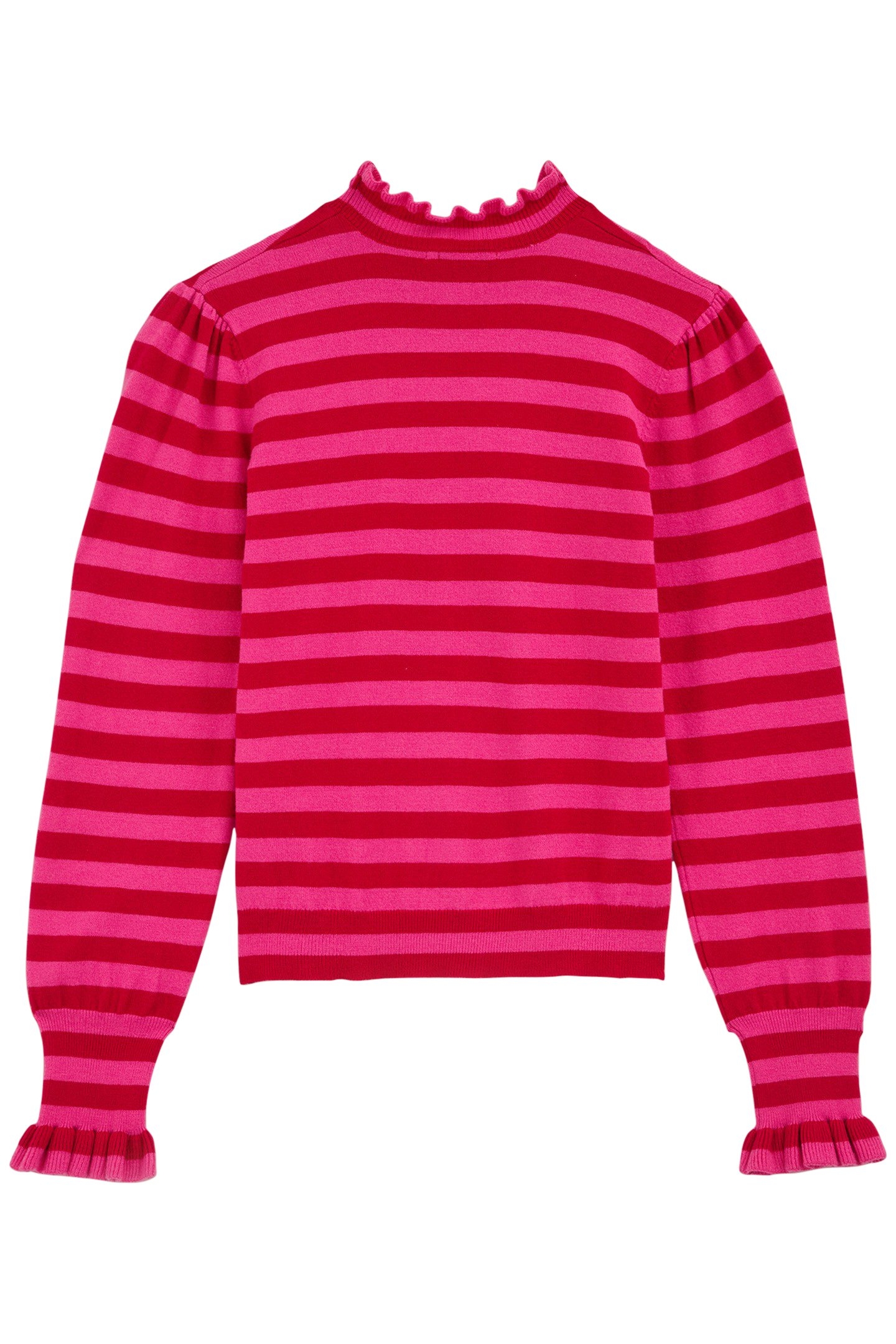 GEBREIDE TRUI BRIGHT PINK 4