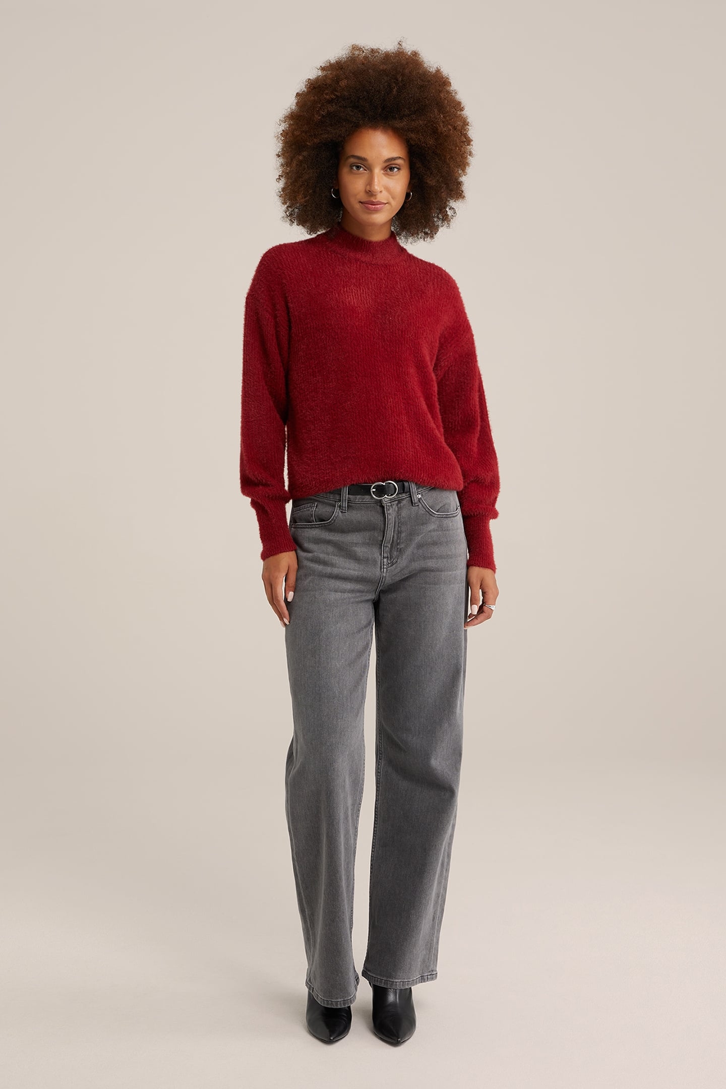 GEBREIDE TRUI VINTAGE RED 3