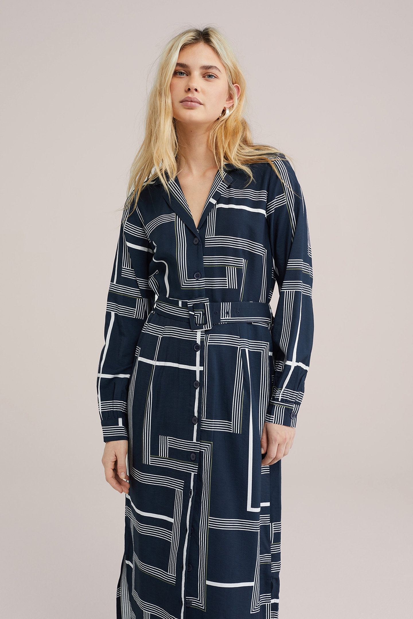 DRESS MID LENGTH NAVY BLUE 5