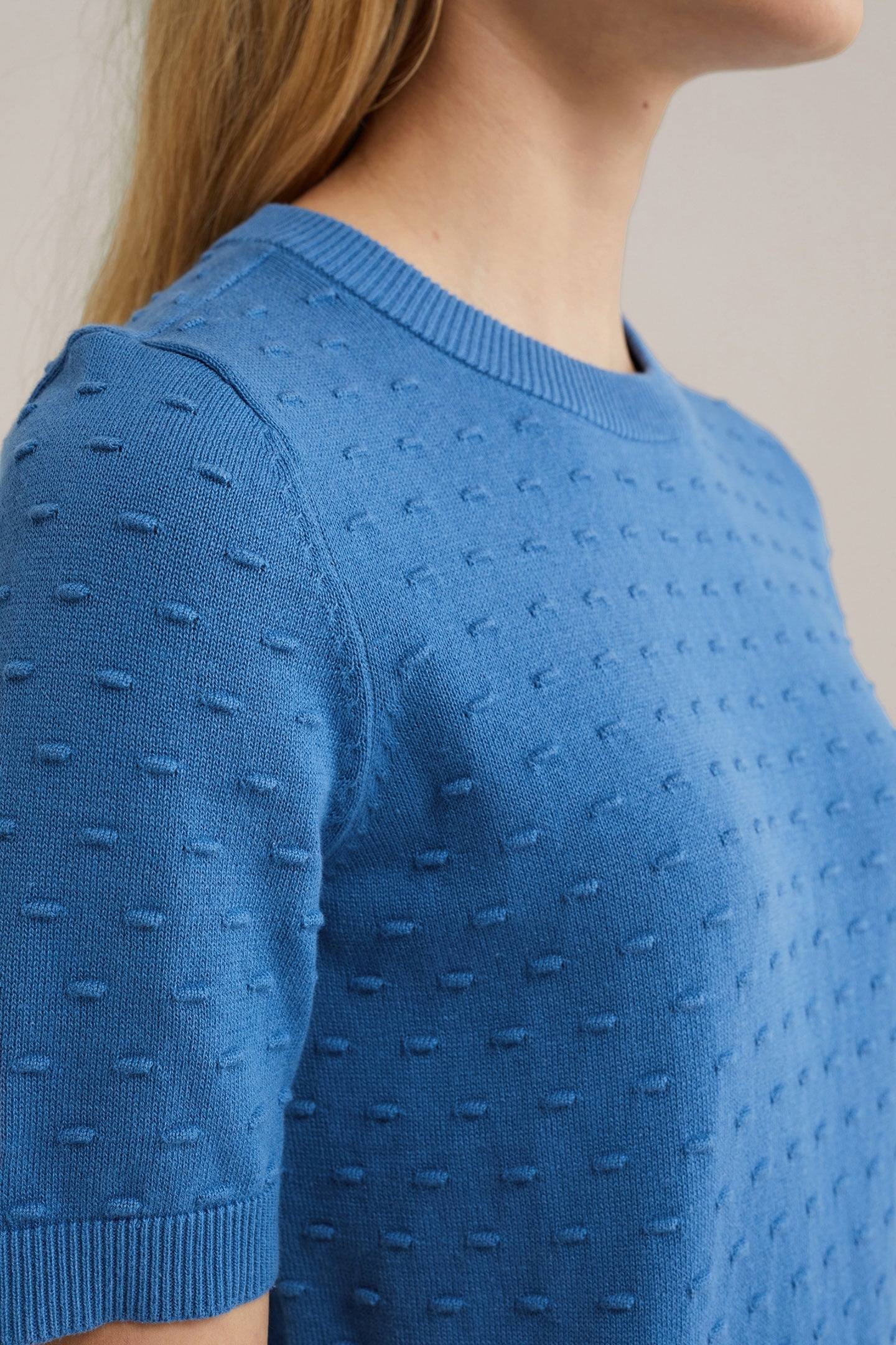 KNITTED PULLOVER COBALT BLUE 5