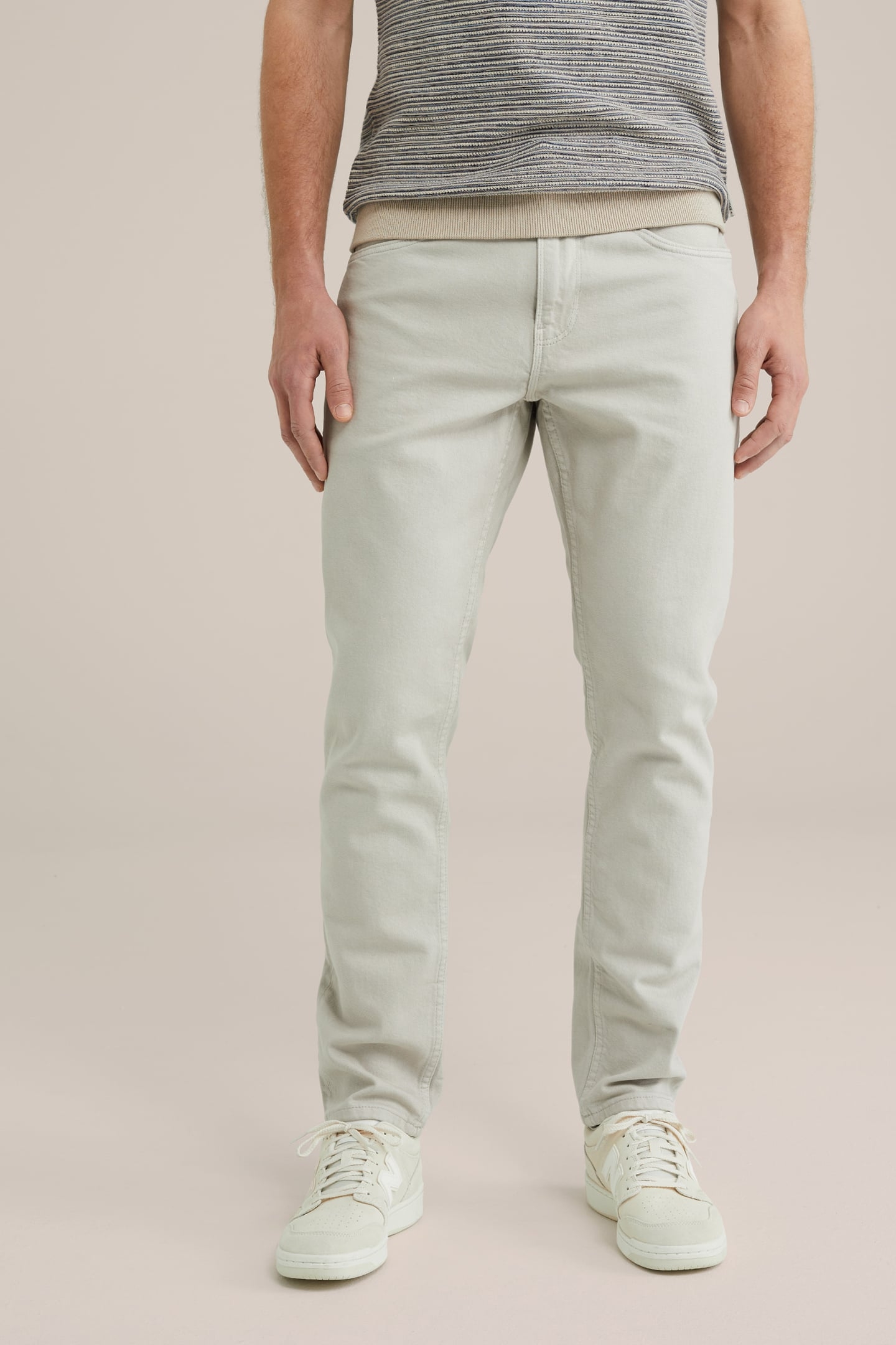 5-POCKET MID WAIST BEIGE 1