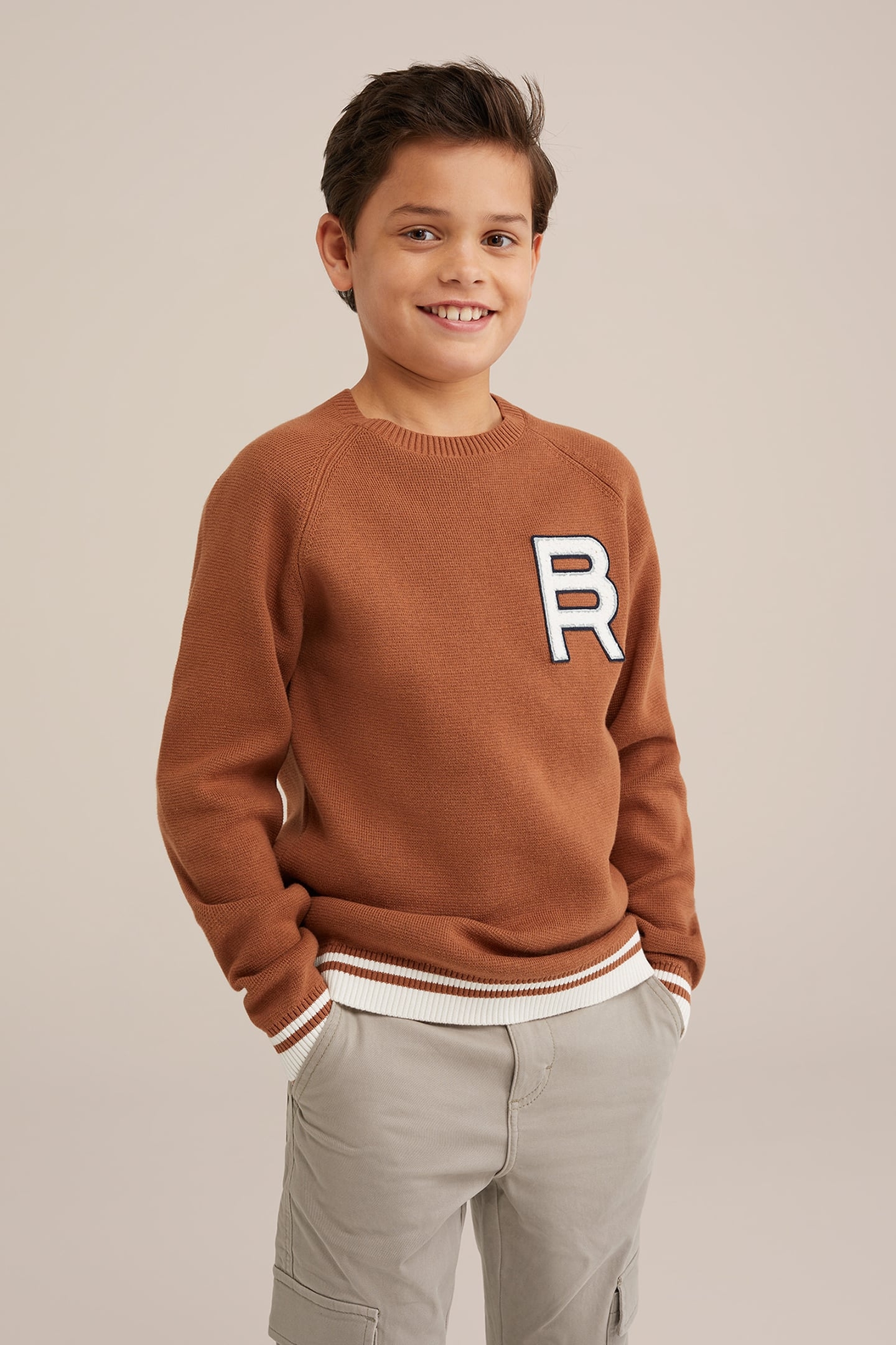 PULLOVER BROWN 1