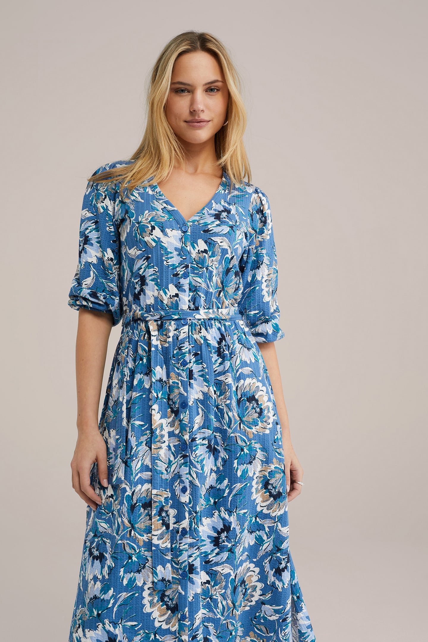 DRESS MIDI BLUE 4