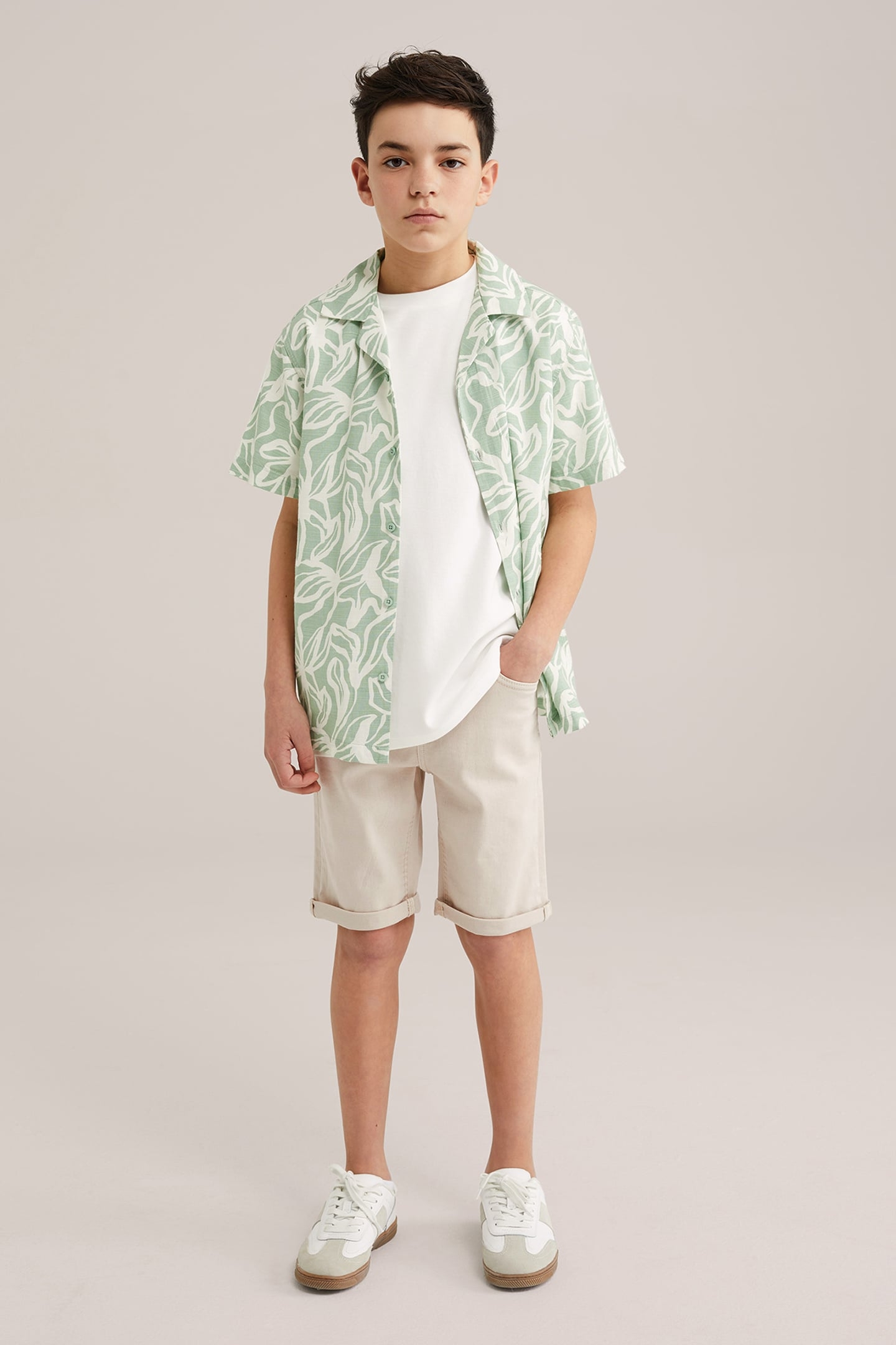 5-POCKET MID WAIST BEIGE 2