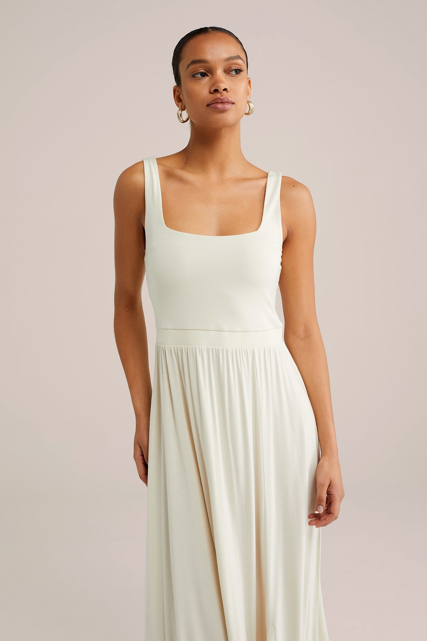 DRESS MID LENGTH BEIGE 4