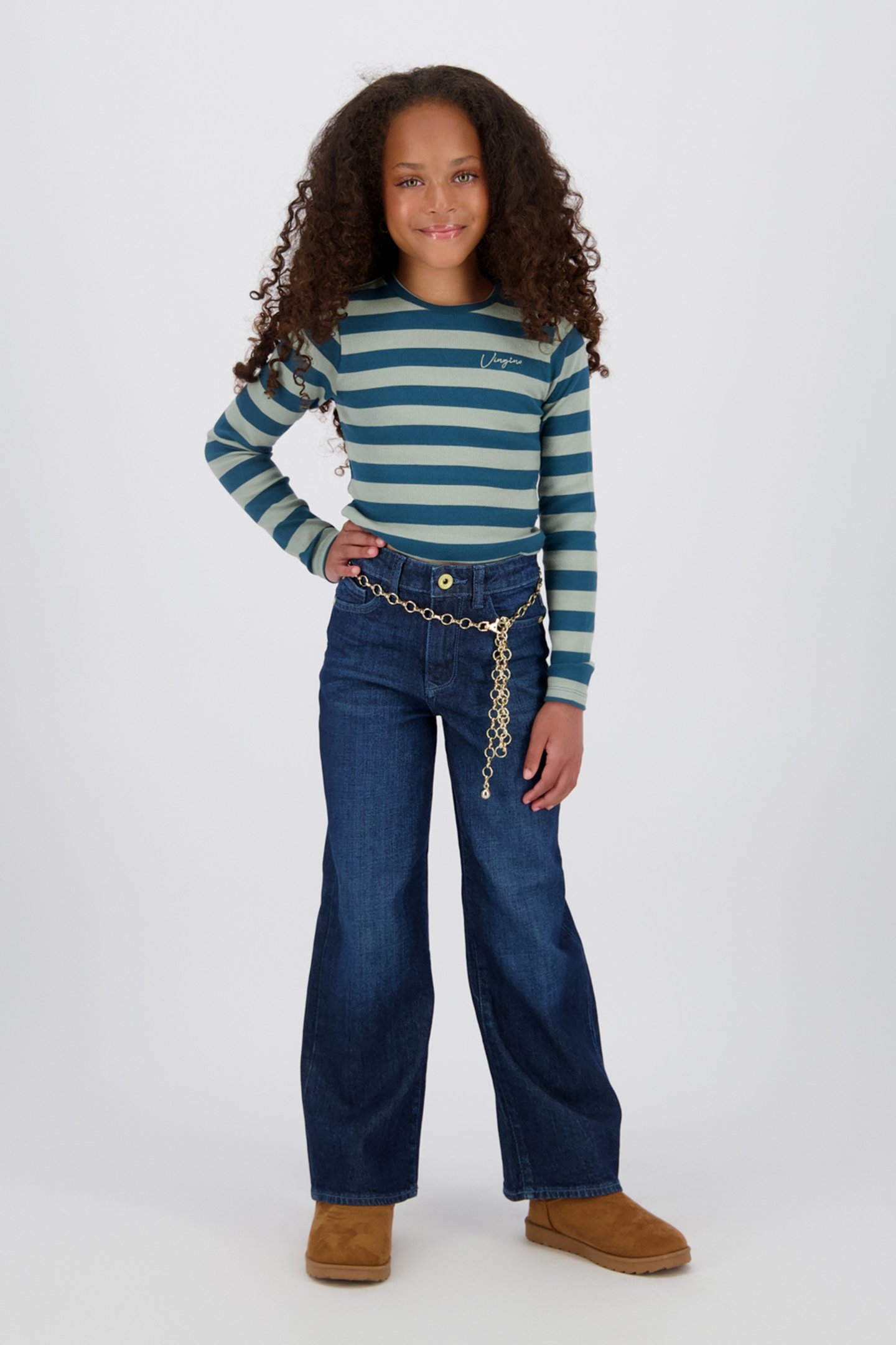 GIRLS CARLICE JEANS DEEP DARK 1