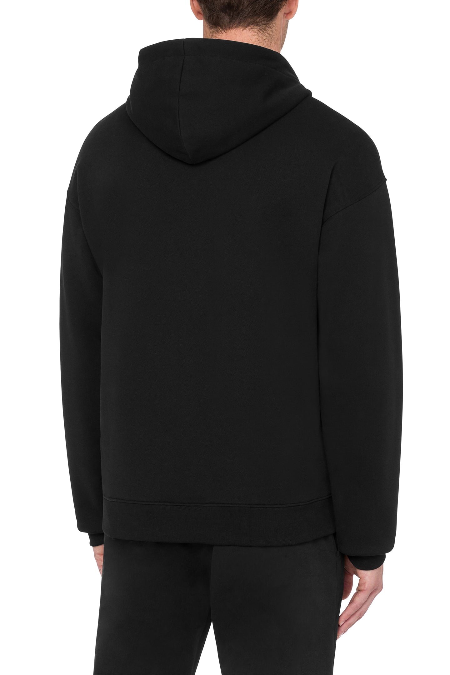 COTTON HOODIE SWEATSHIRT BLACK 2