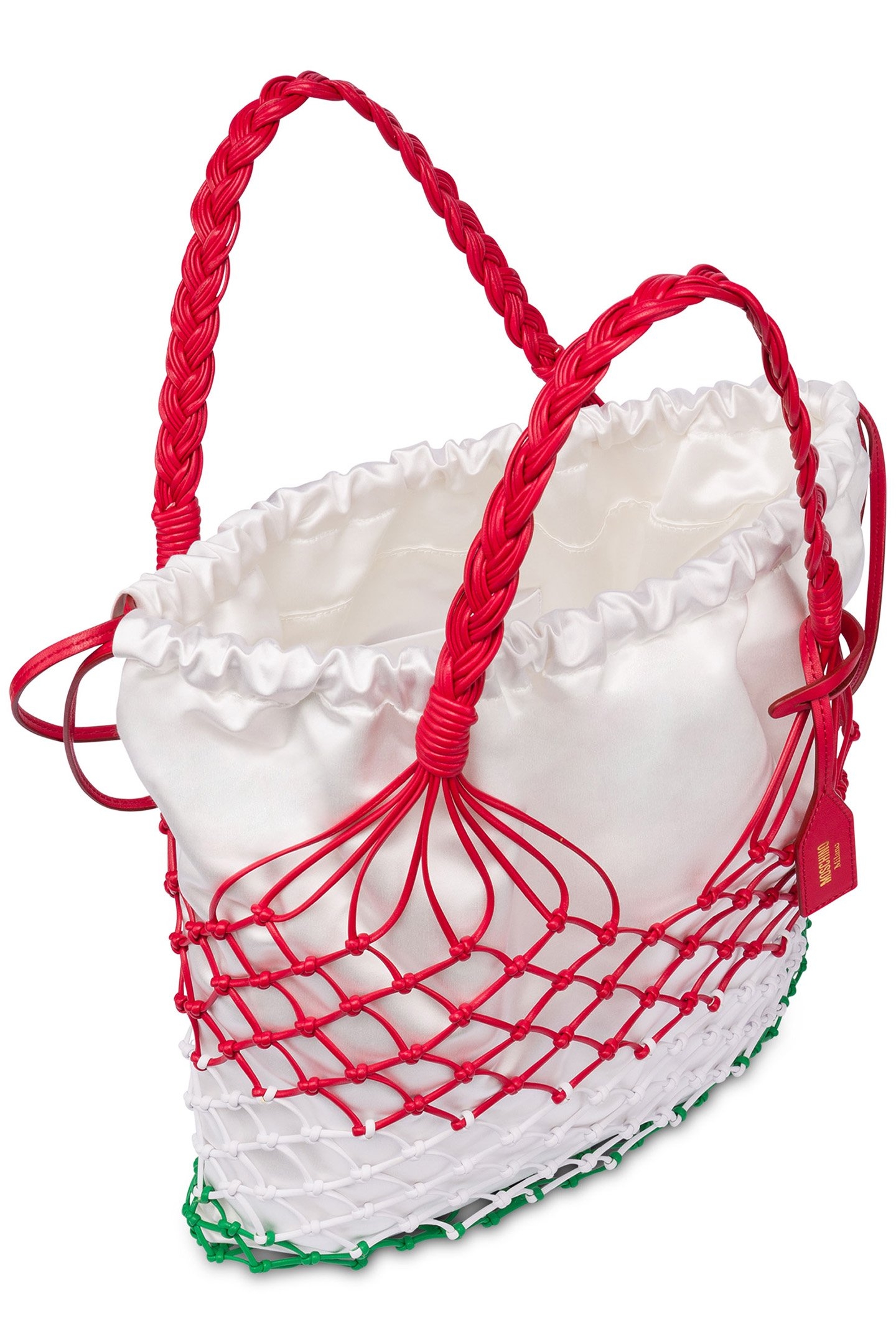 BASKET NET BAG IN TRICOLOR NAPPA LEATHER MULTICOLOR 2