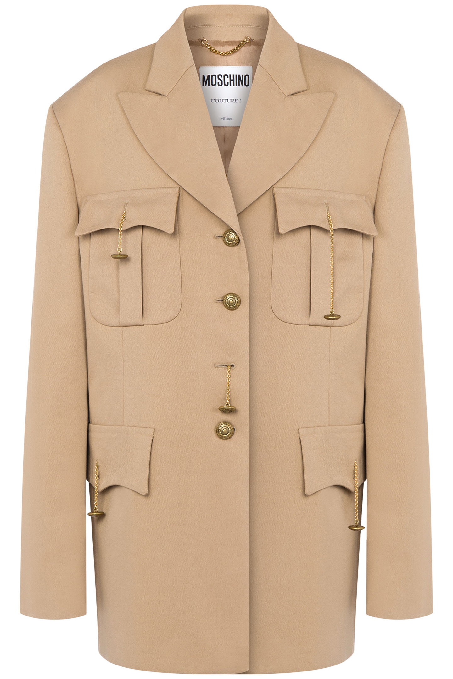 GABARDINE JACKET MILITARY TWIST BEIGE 3