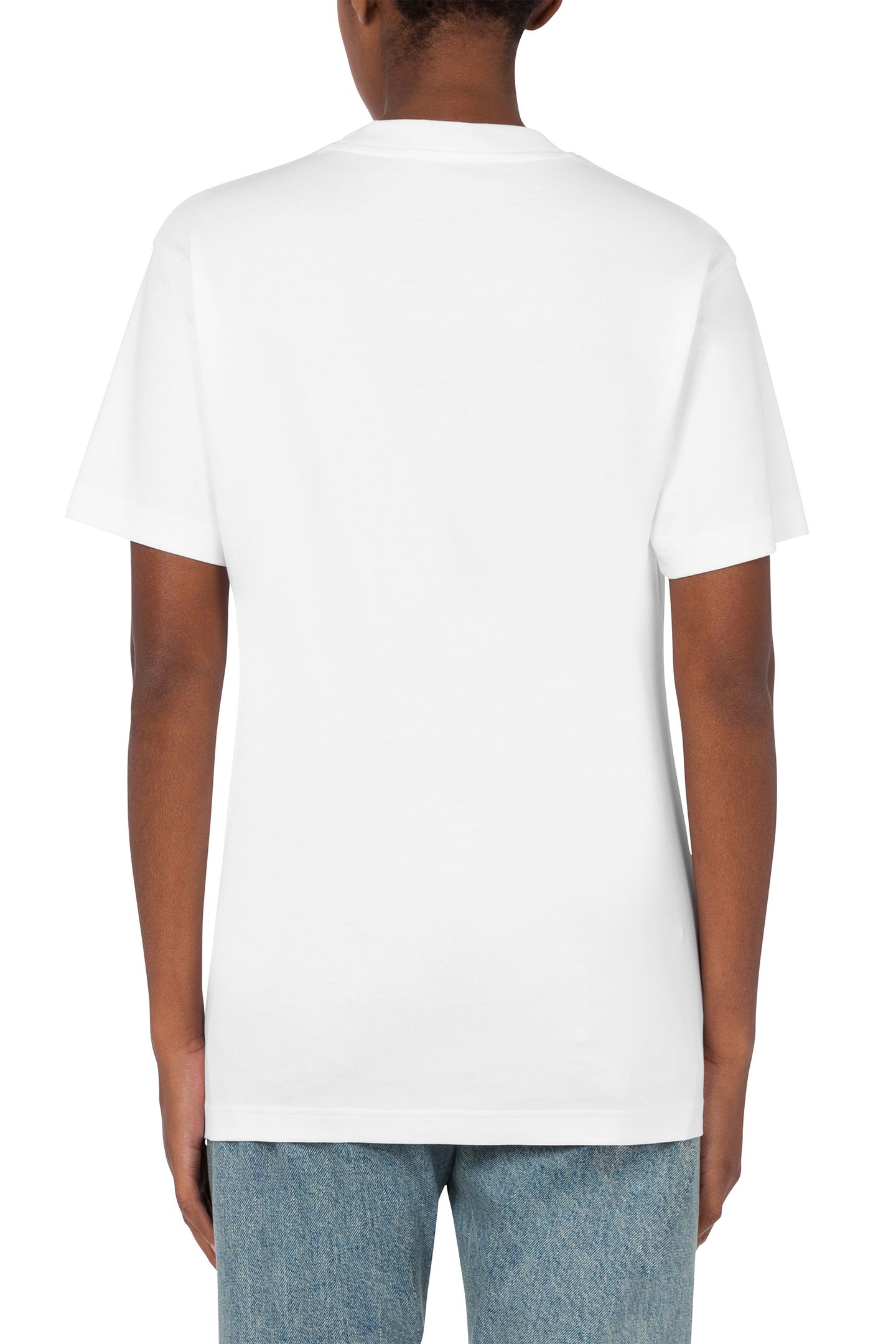COTTON INTERLOCK T-SHIRT CECI N'EST PAS UNE TIES WHITE 2
