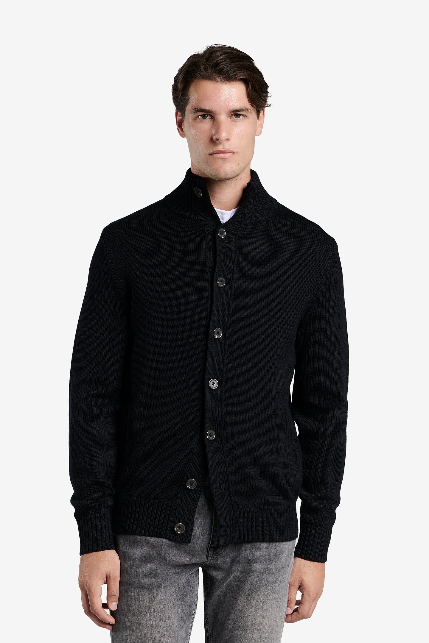 CARDIFF EXTRAFINE MERINO WOOL BLACK 1