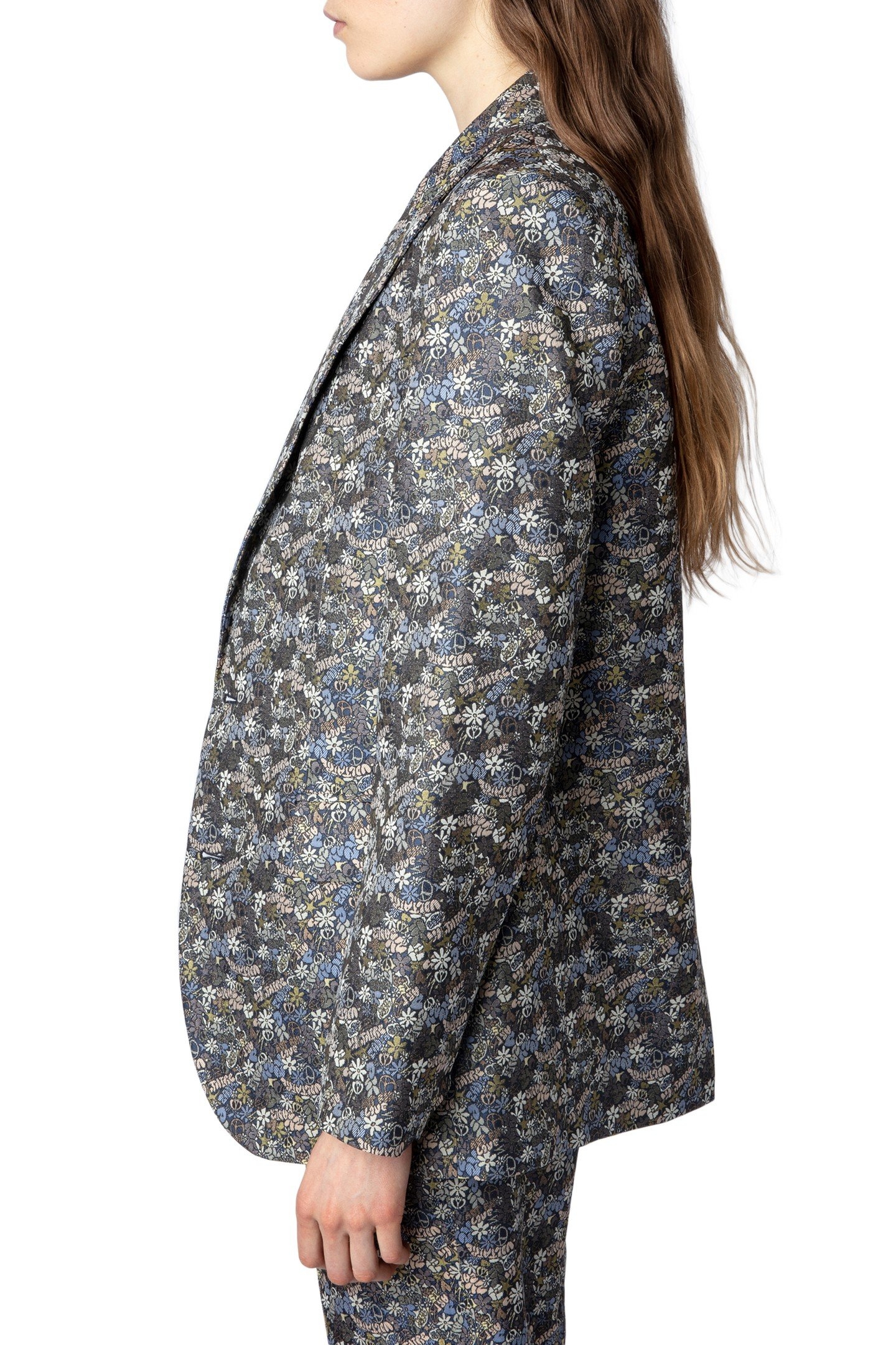 VEGY FLORAL JACQUARD LIBERTY BLAZER MULTICOLOR 2