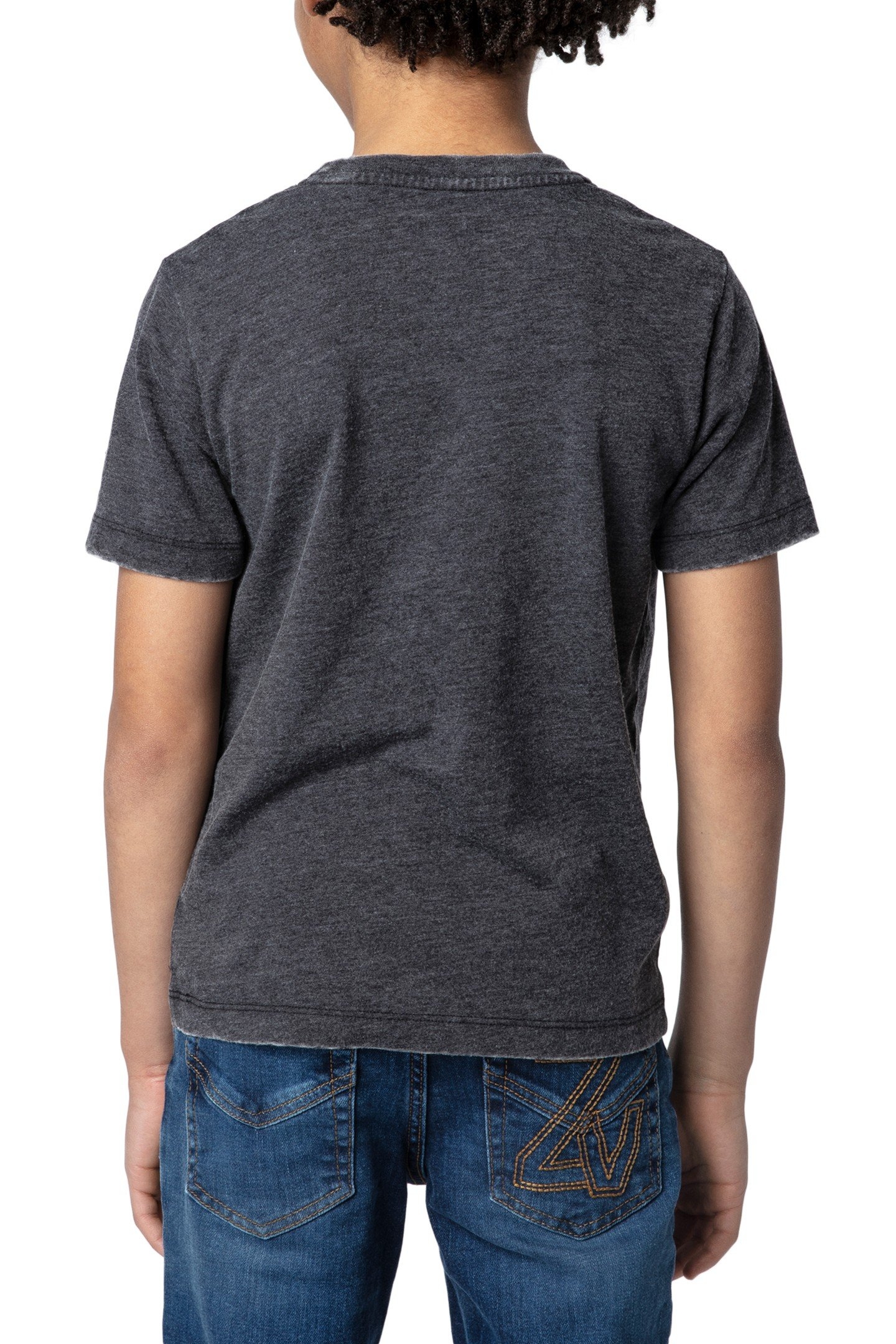 KITA BOYS SHORT SLEEVES GRIS CHINE 2