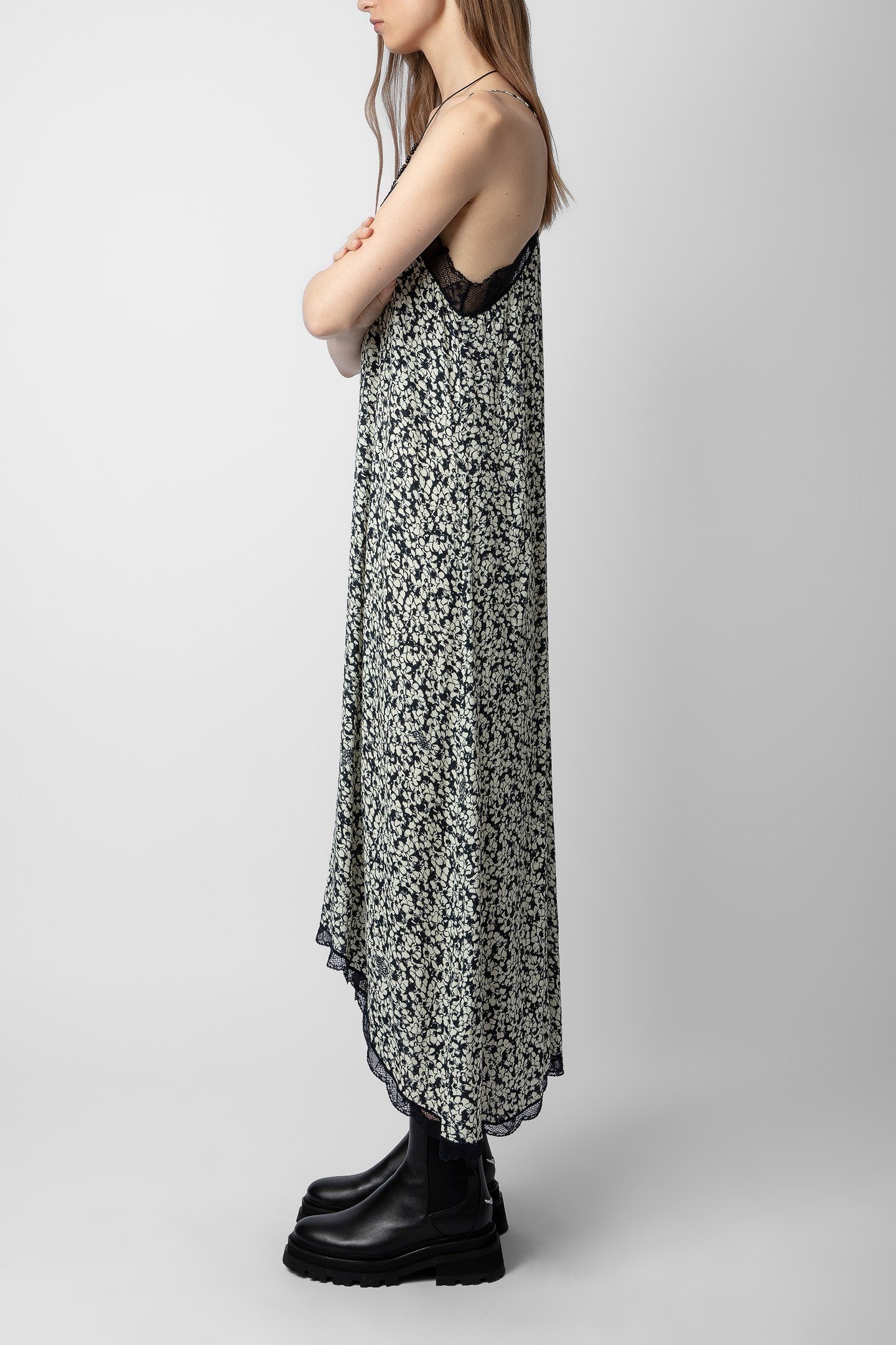 RISTY CREPE BICO FLOWERS DRESS VANILLE 3