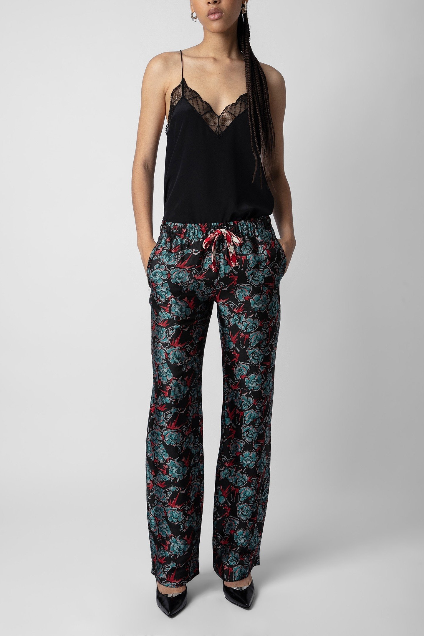 POMY JACQUARD THUNDER PANTS NOIR 6