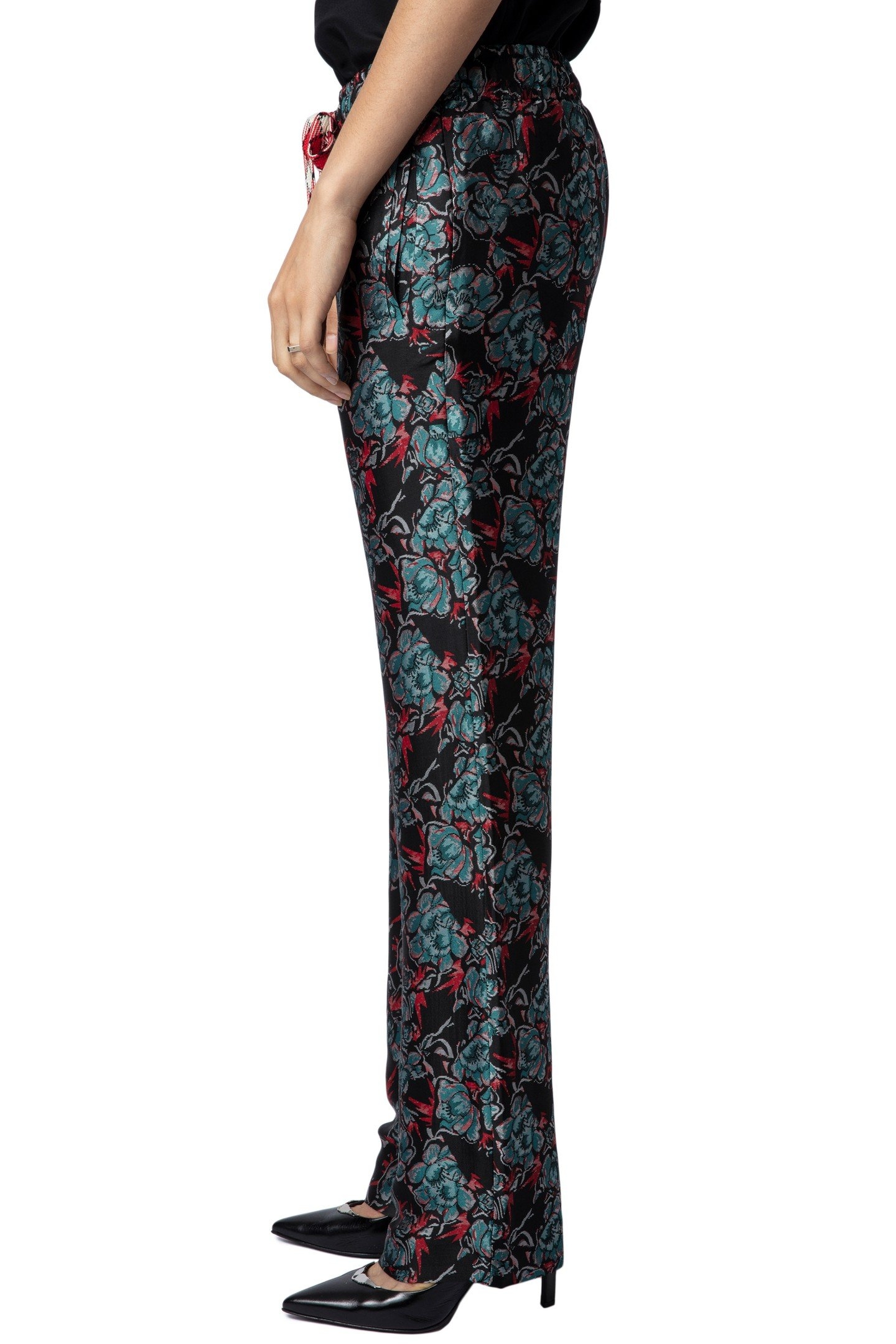POMY JACQUARD THUNDER PANTS NOIR 3