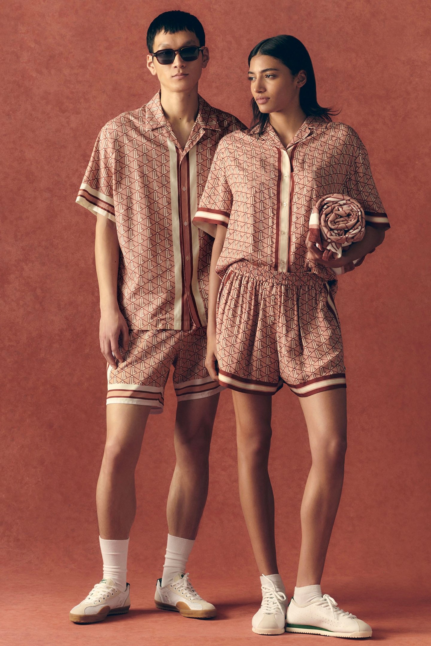 SHORTSLEEVE WOVEN SHIRT LATTE/IBERIS-CRYSTAL 5