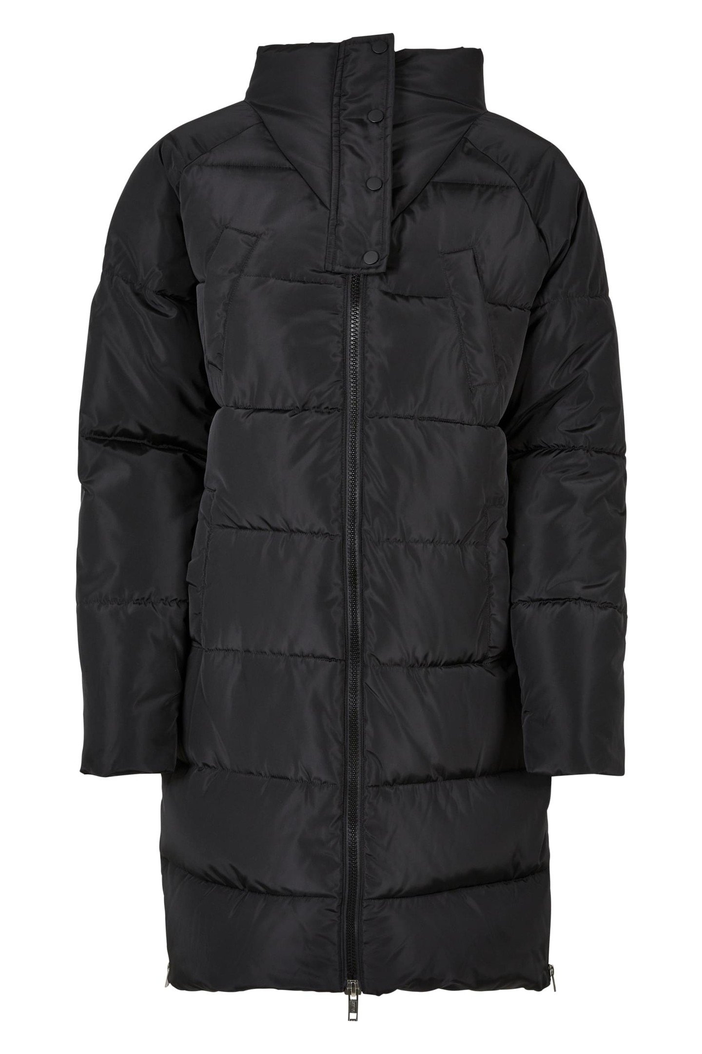 HIGH NECK PUFFER COAT BLACK 1