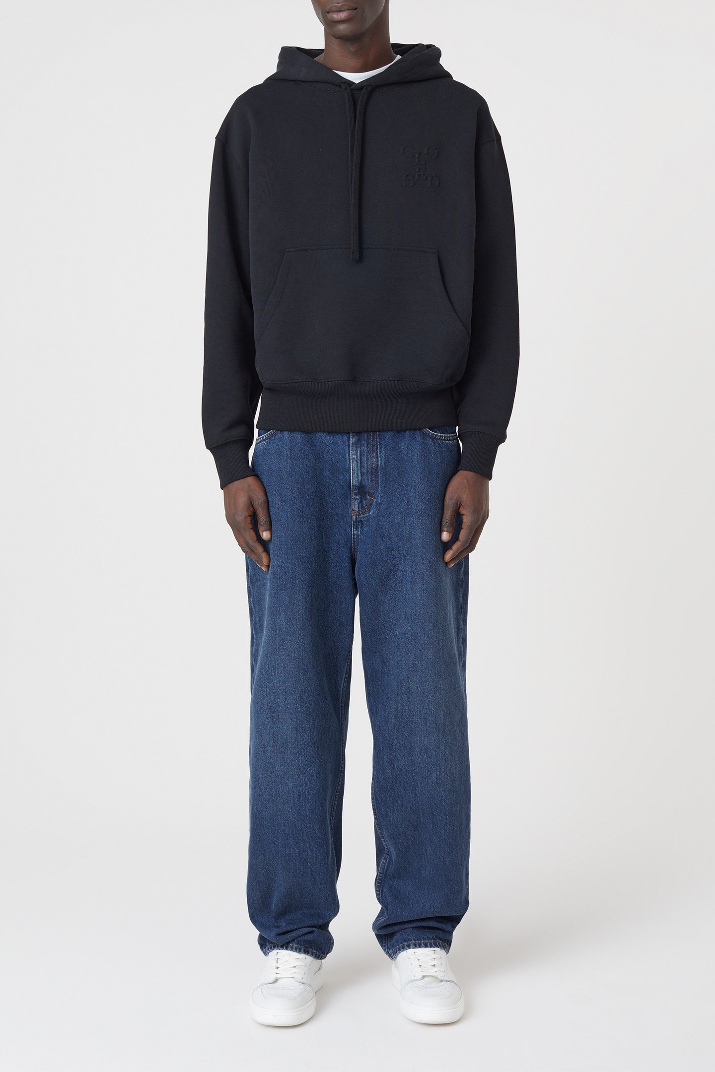 BOXY HOODIE T-SHIRTS BLACK 1