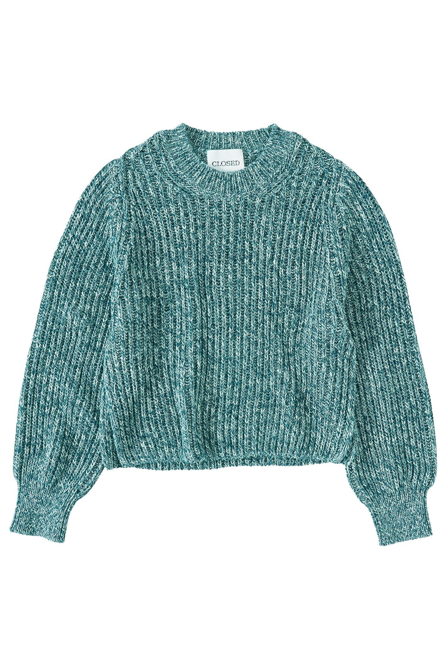 CREW NECK LONG SLEEVE KNITS MIDNIGHT LAKE 1