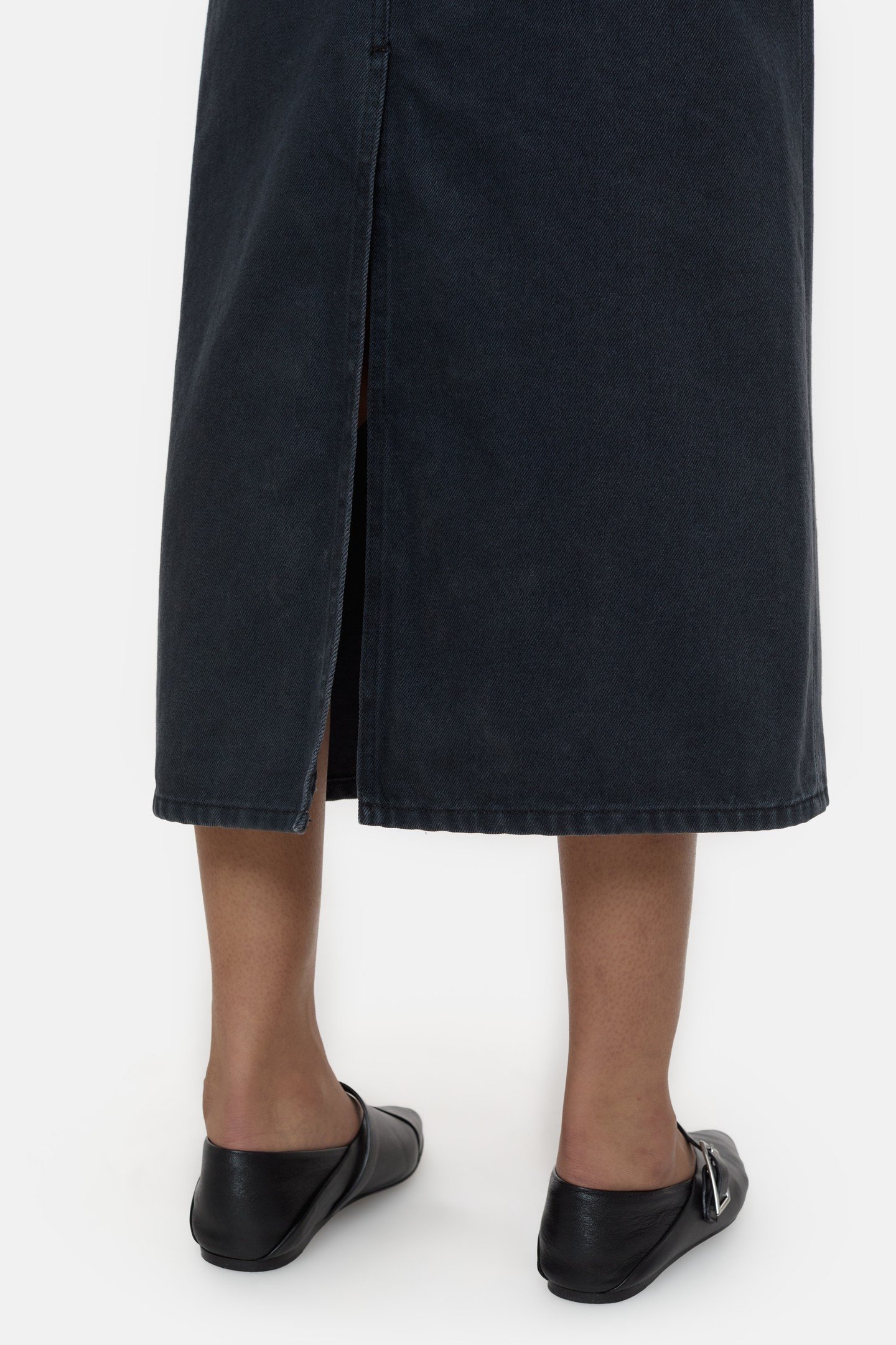 SLIM 5-POCKET SKIRT DARK GREY 5
