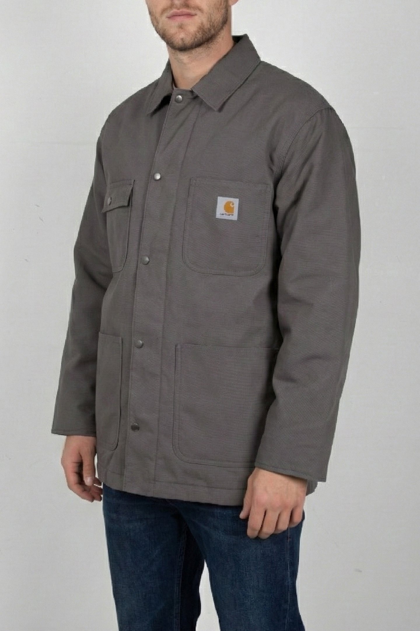 CARHARTT WIP – LEROY CHORE COAT PORPHYRY GREY 1