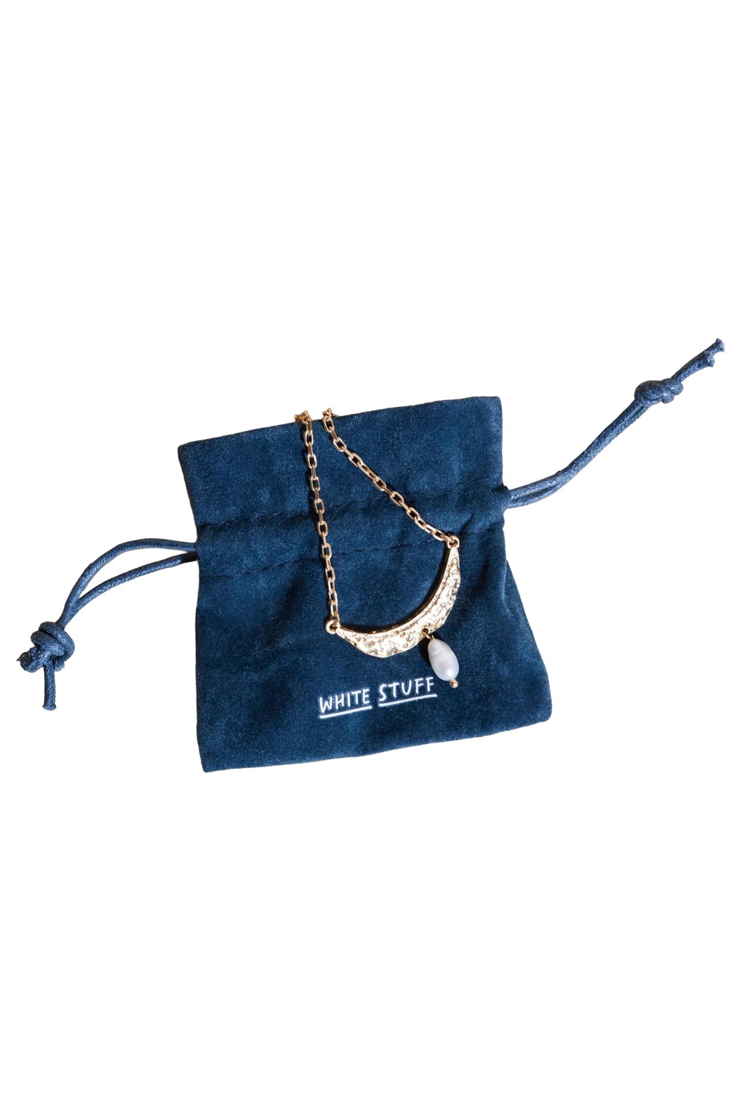 GOLD PLATED PEARL NECKLACE GOLD TONE METALLIC 4