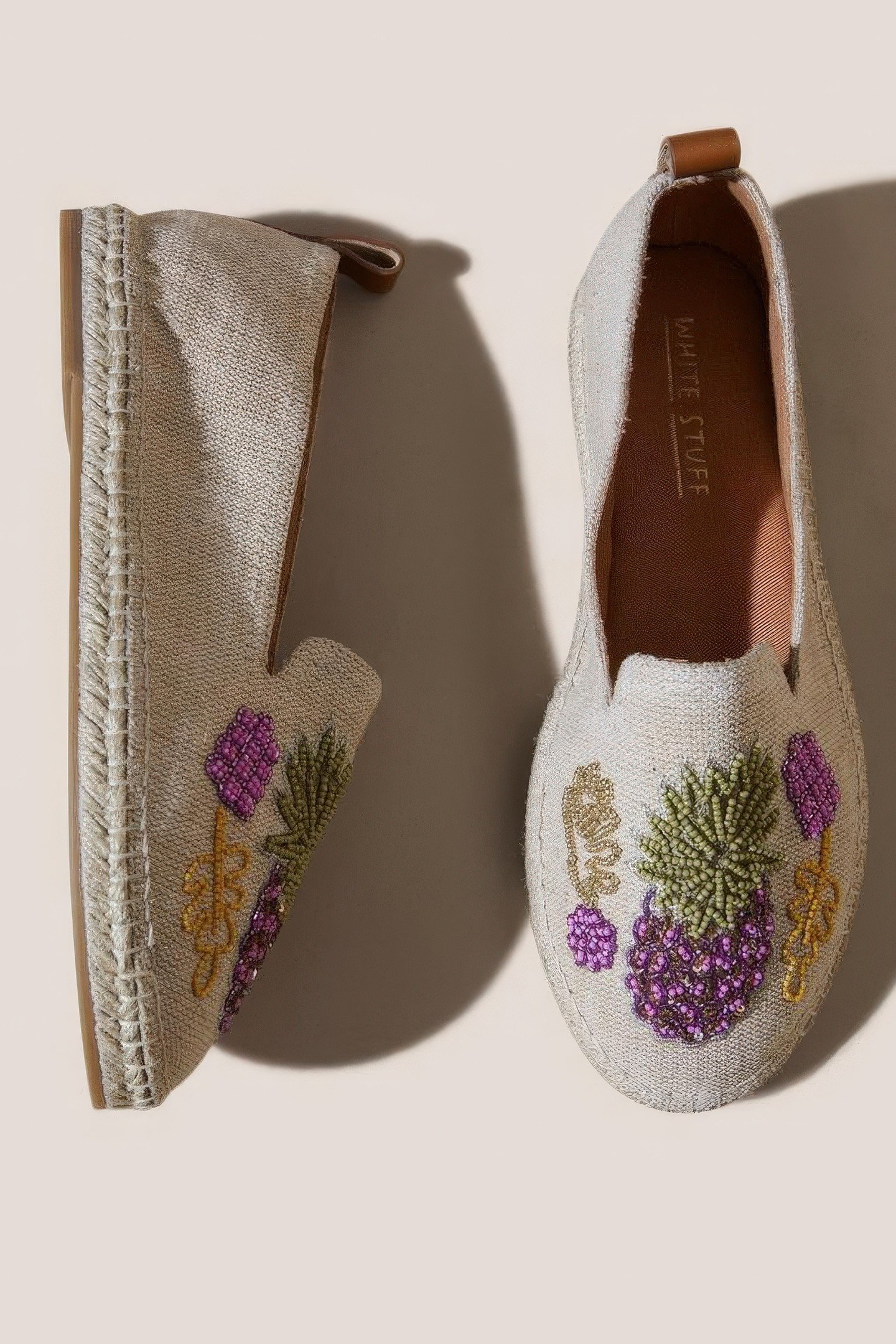 BEADED PINEAPPLE ESPADRILLE NATURAL MULTI 3