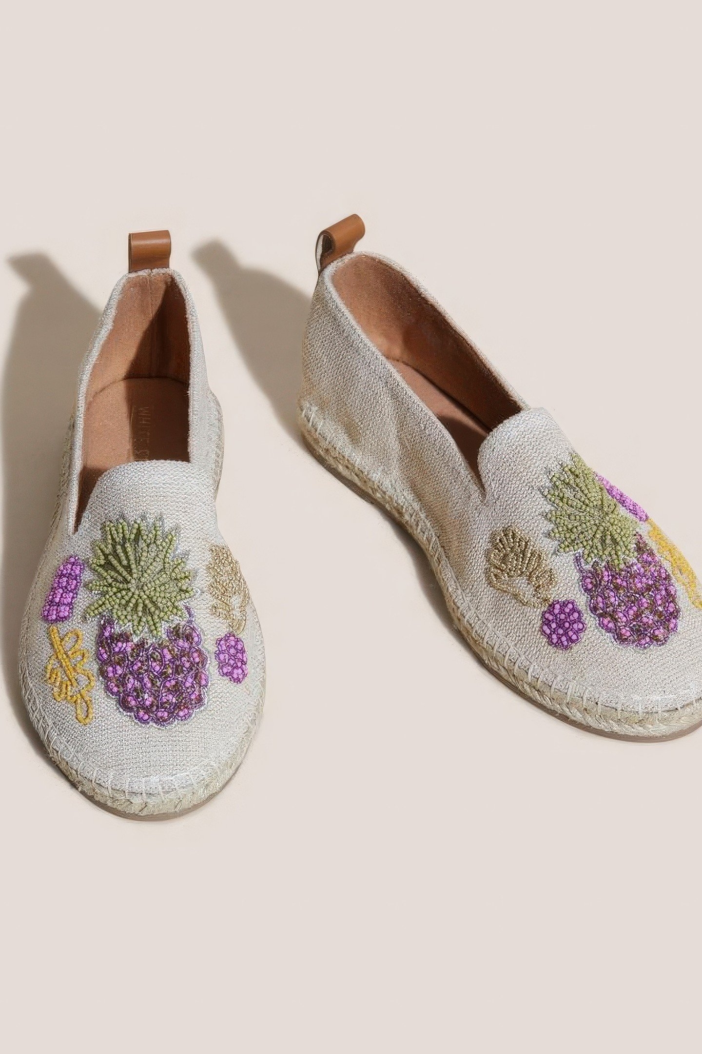 BEADED PINEAPPLE ESPADRILLE NATURAL MULTI 2
